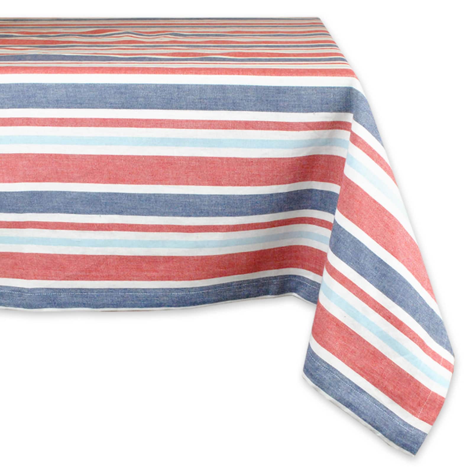 Patriotic Stripe Tablecloth 60&#x22; x 120&#x22;