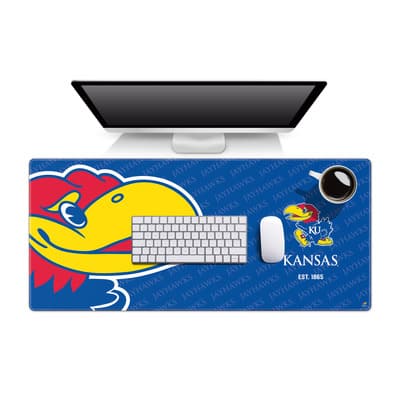 College Football Logo Series Desk Pad By Youthefan in Kansas Jayhawks | 35.4" x 15.7" | Michaels®