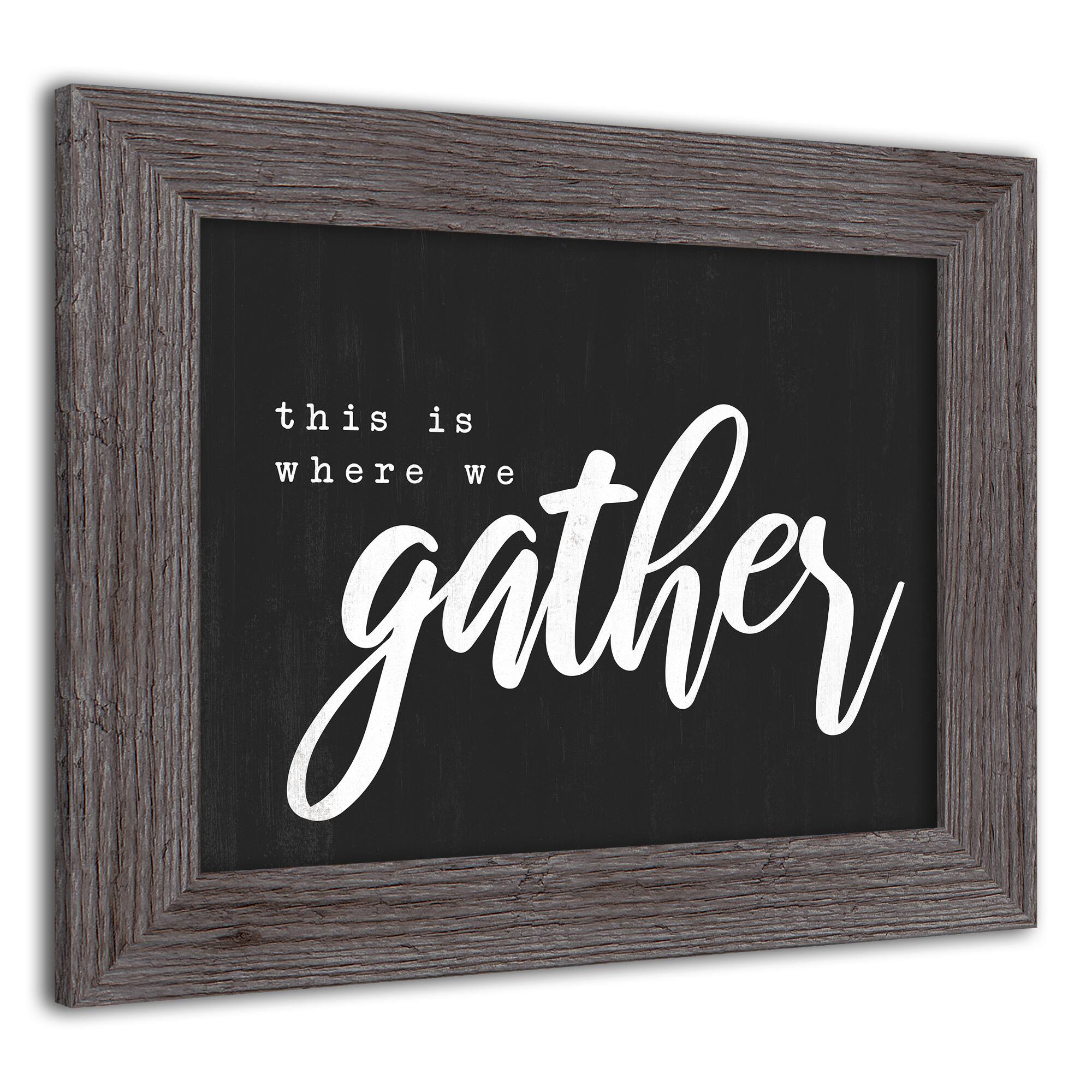 Where We Gather Western Framed Print