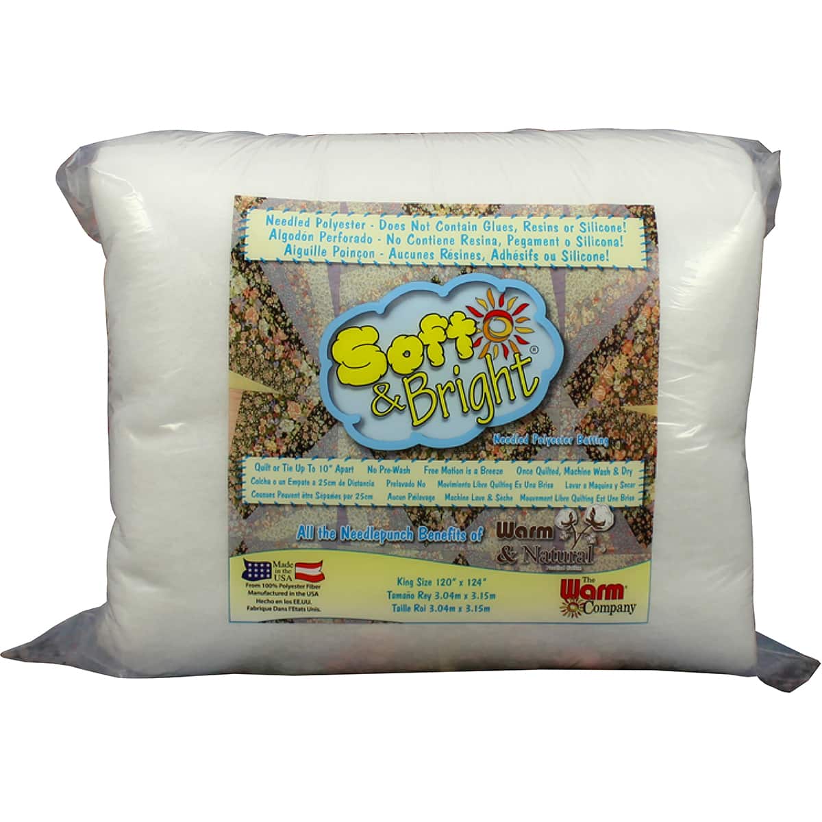 Warm Company Soft & Bright Polyester Batting