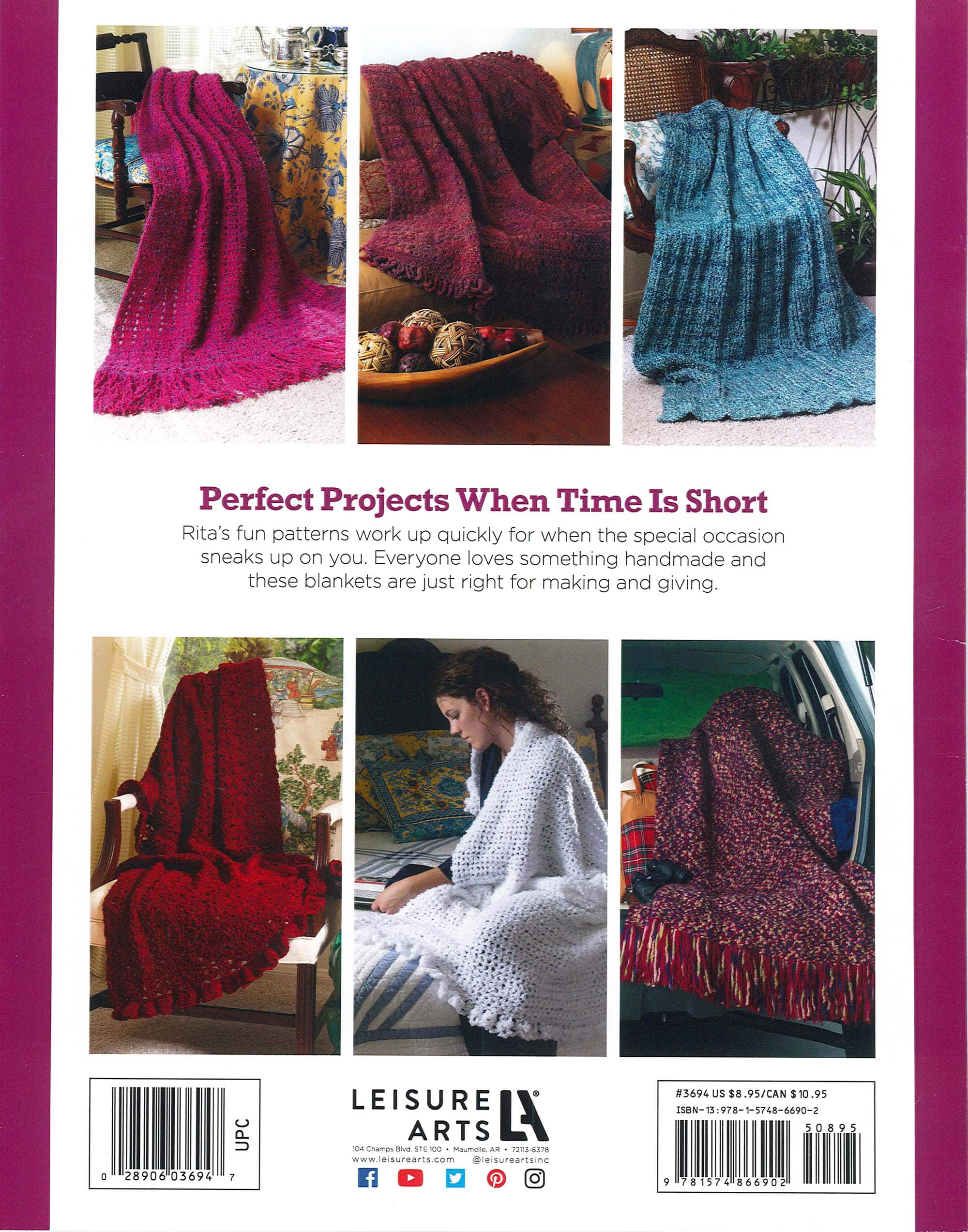 Leisure Arts&#xAE; Crochet 48-Hour Afghans Book