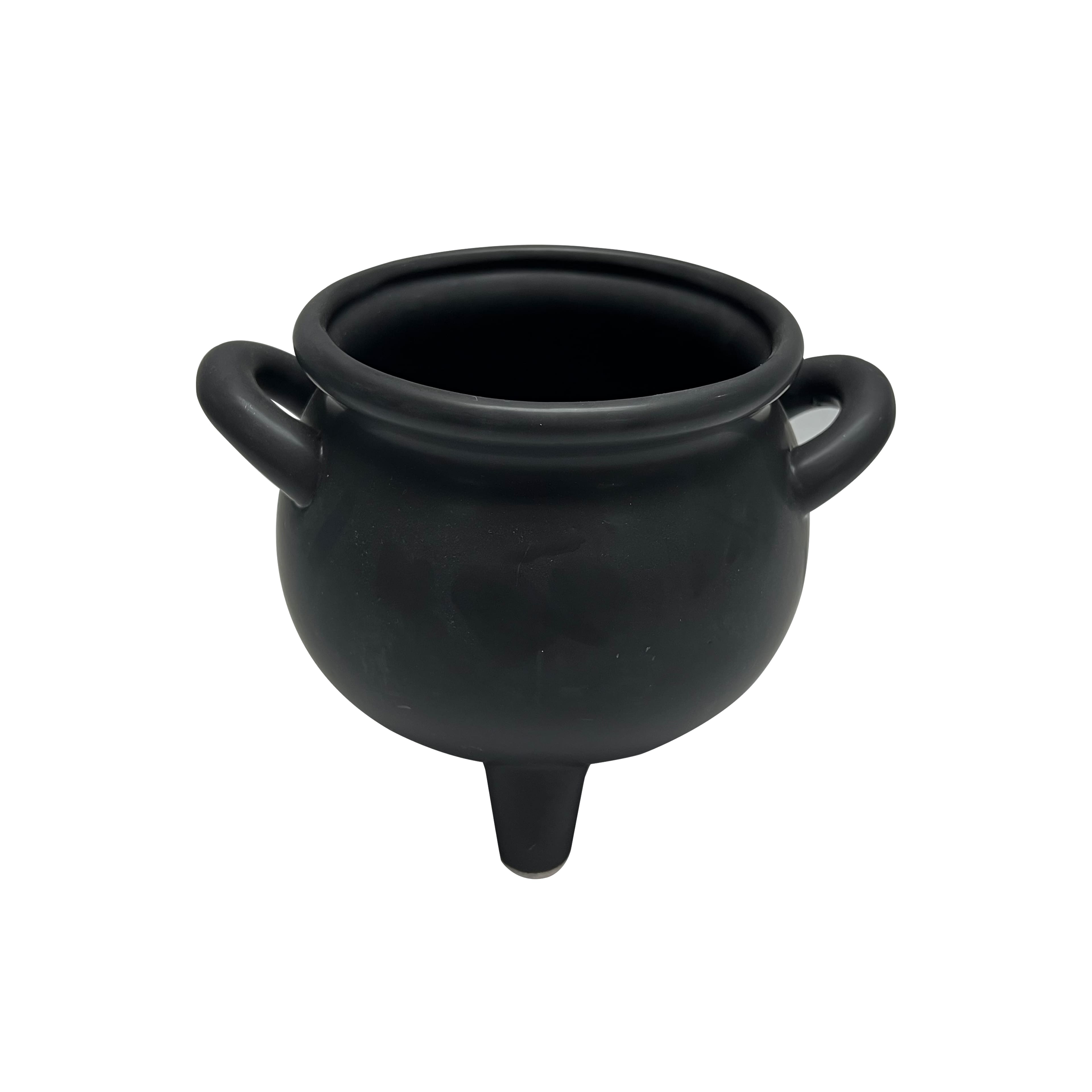 Large Black Ceramic Cauldron by Ashland®