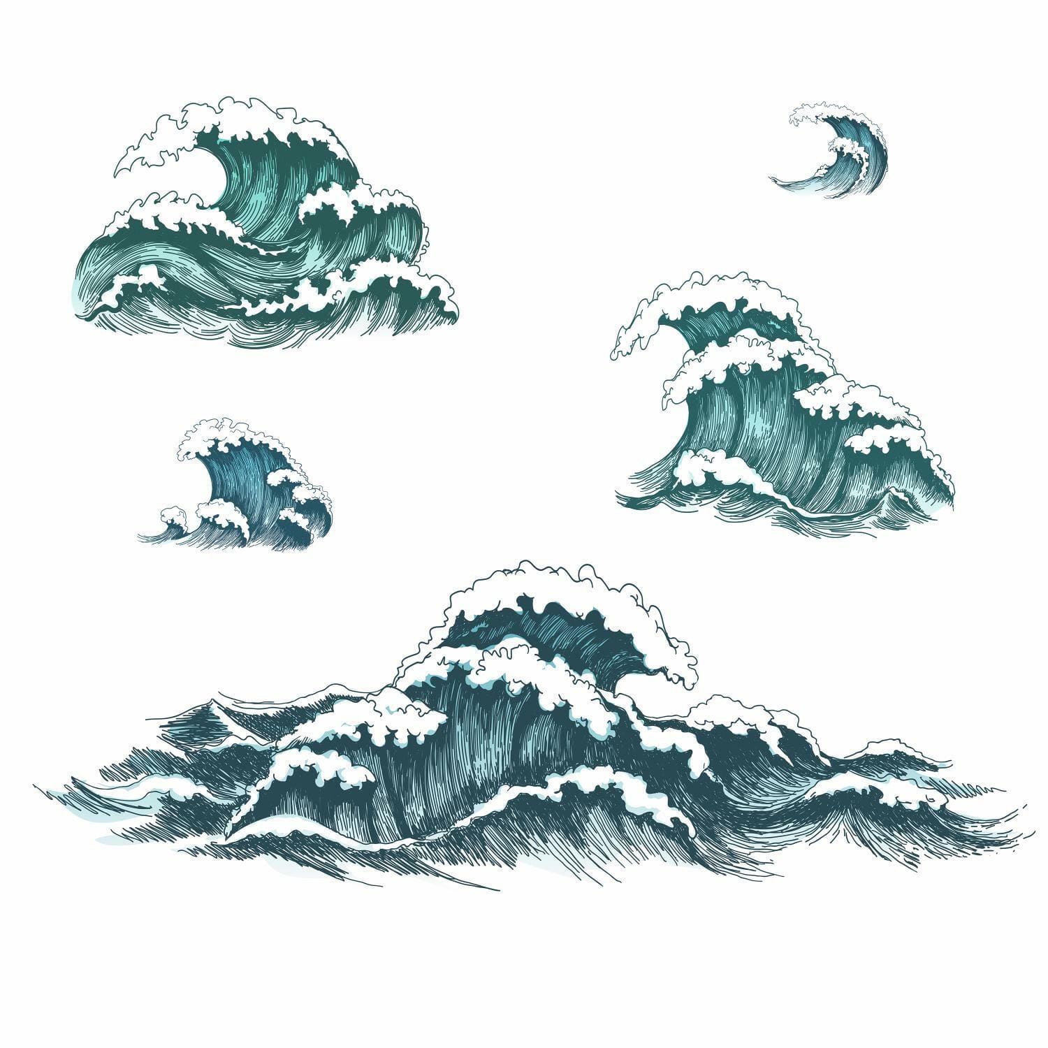 RoomMates Great Wave Peel &#x26; Stick Giant Wall Decals