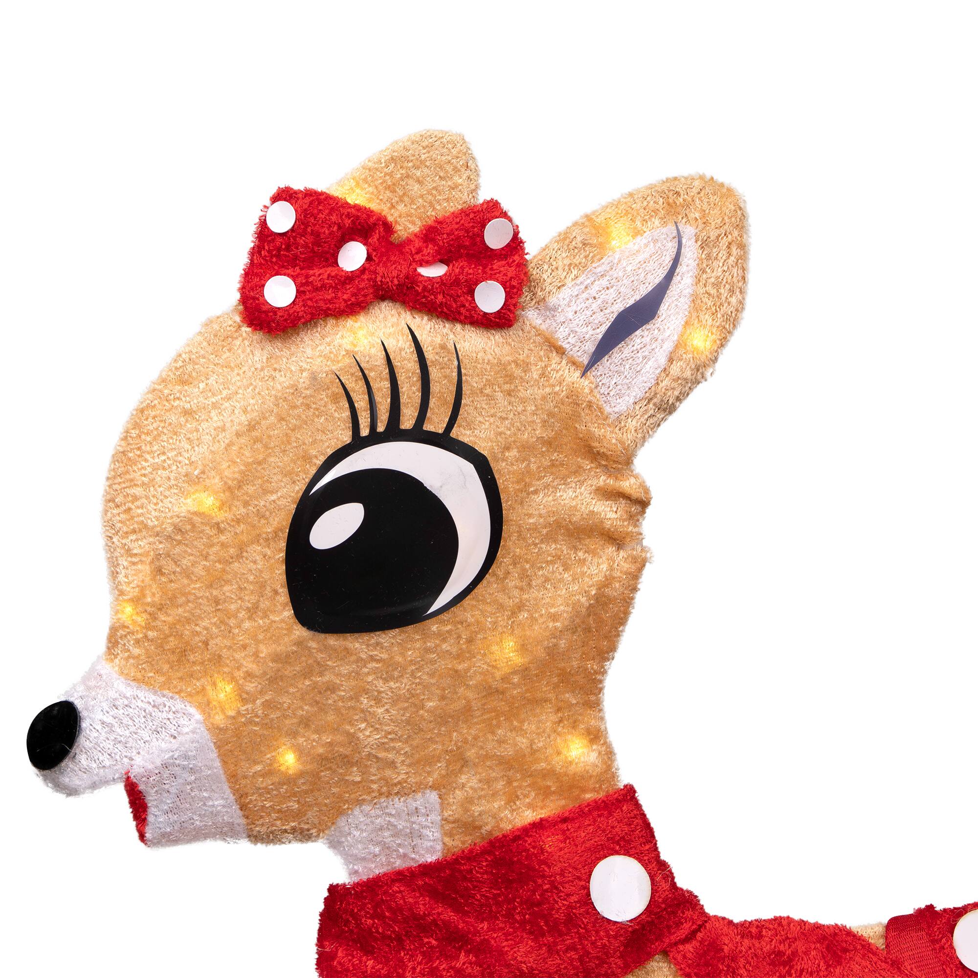 Lighted Rudolph & Clarice Outdoor Christmas Décor Set