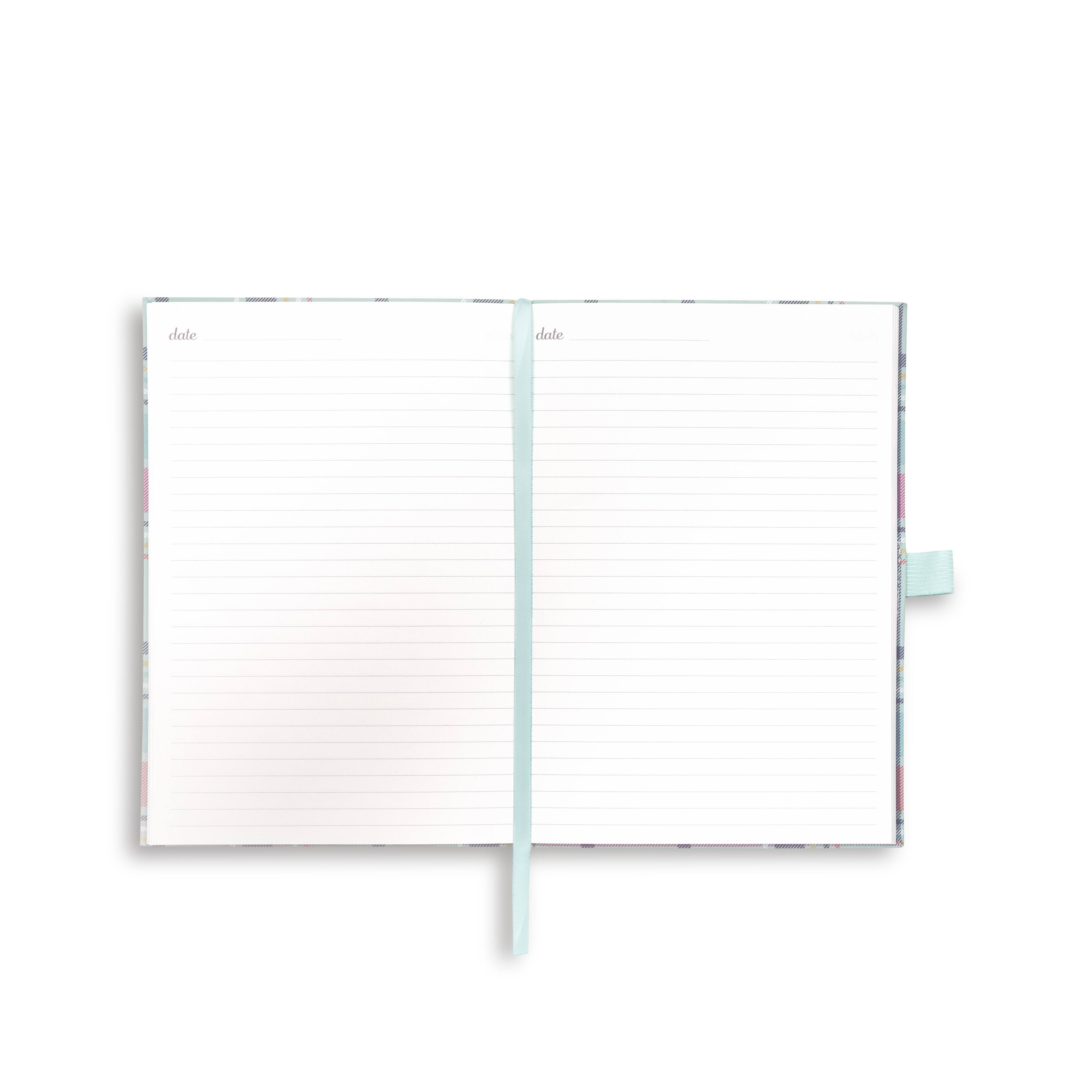 Vera Bradley® Large Pastel Plaid Journal with Pen
