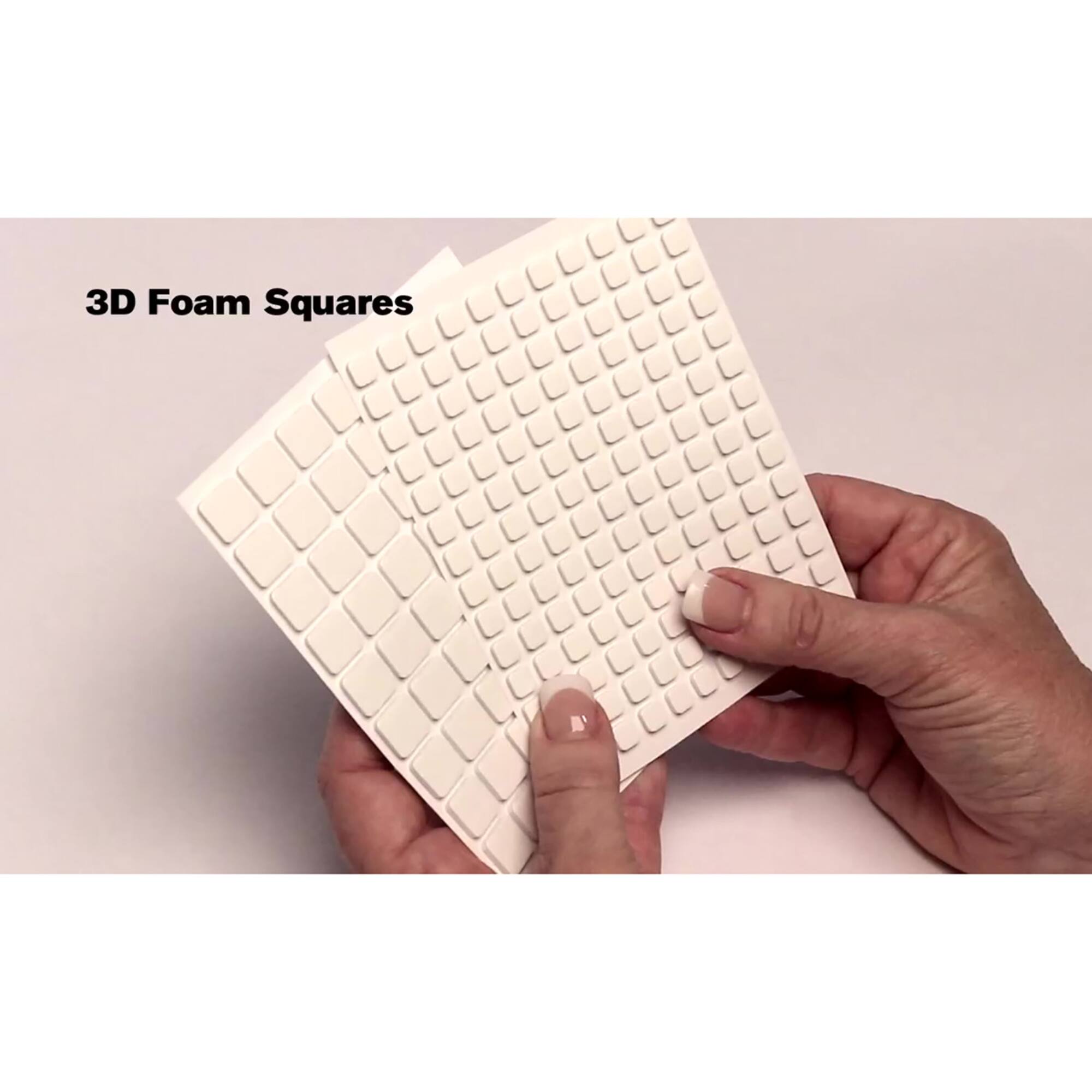 Scrapbook Adhesives by 3L&#xAE; 1mm Thin 3D Foam Square Packs, 10ct.