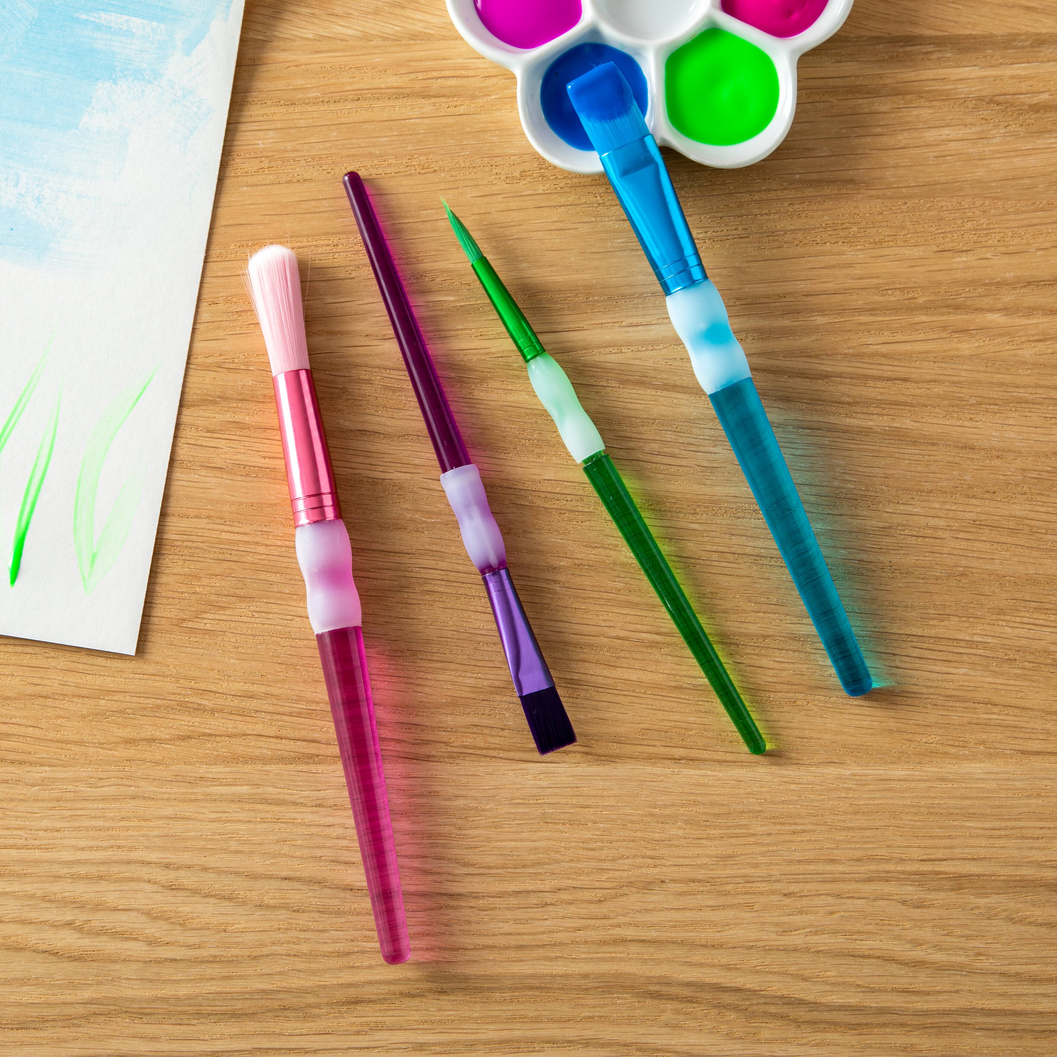 12 Packs: 4 ct. (48 total) Easy-Grip Paintbrushes By Creatology®