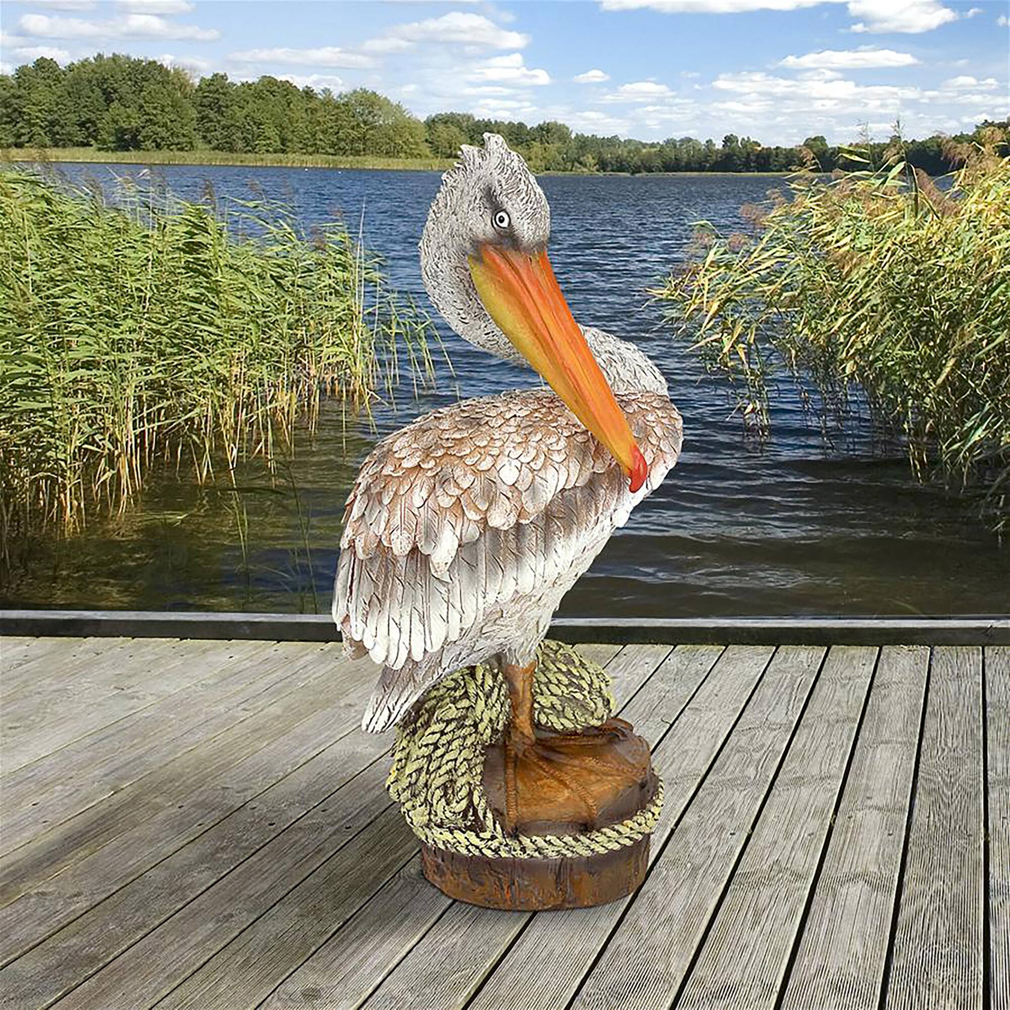 Design Toscano 15&#x22; Pier 51 Pelican Statue