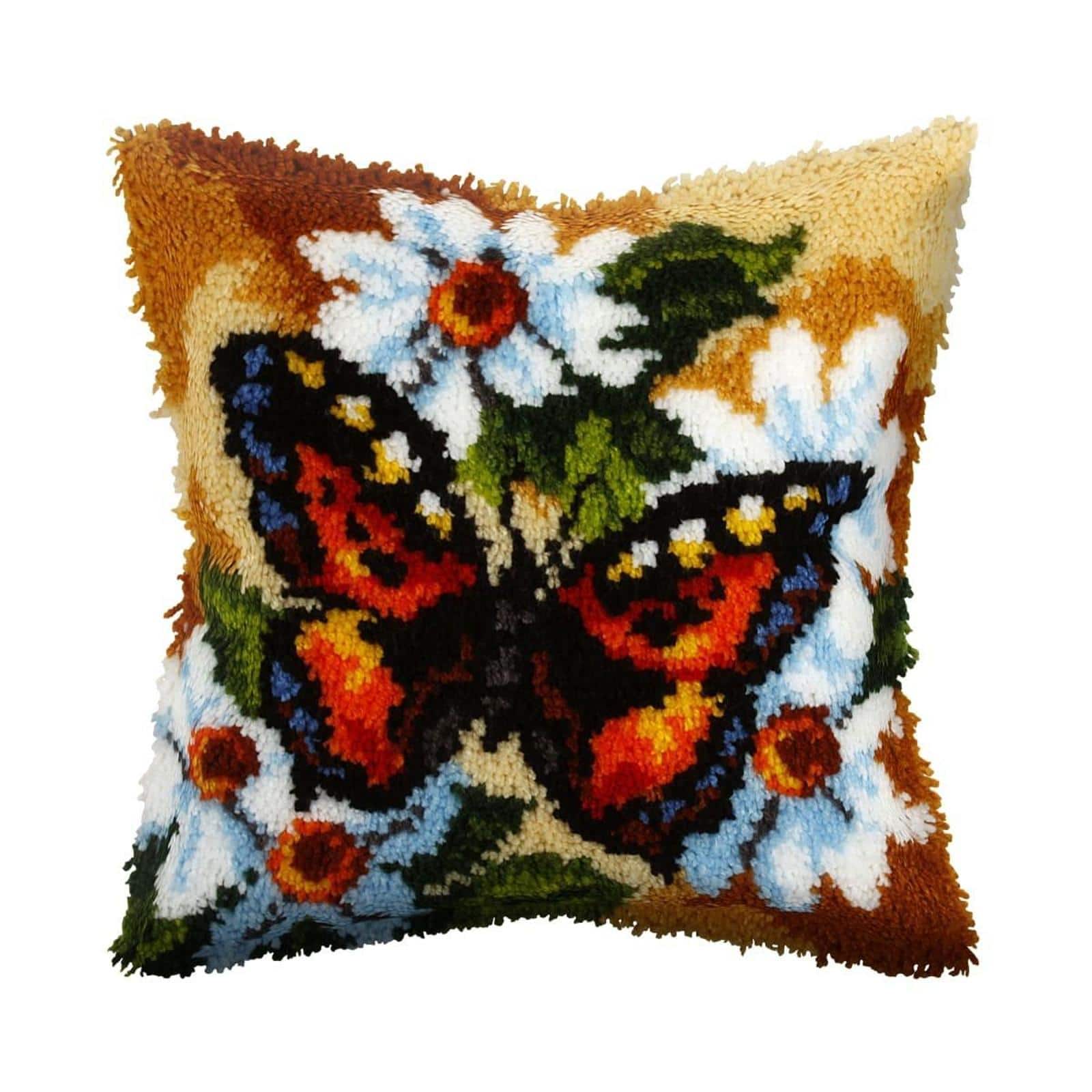 Orchidea Latch hook cushion kit "Butterfly"