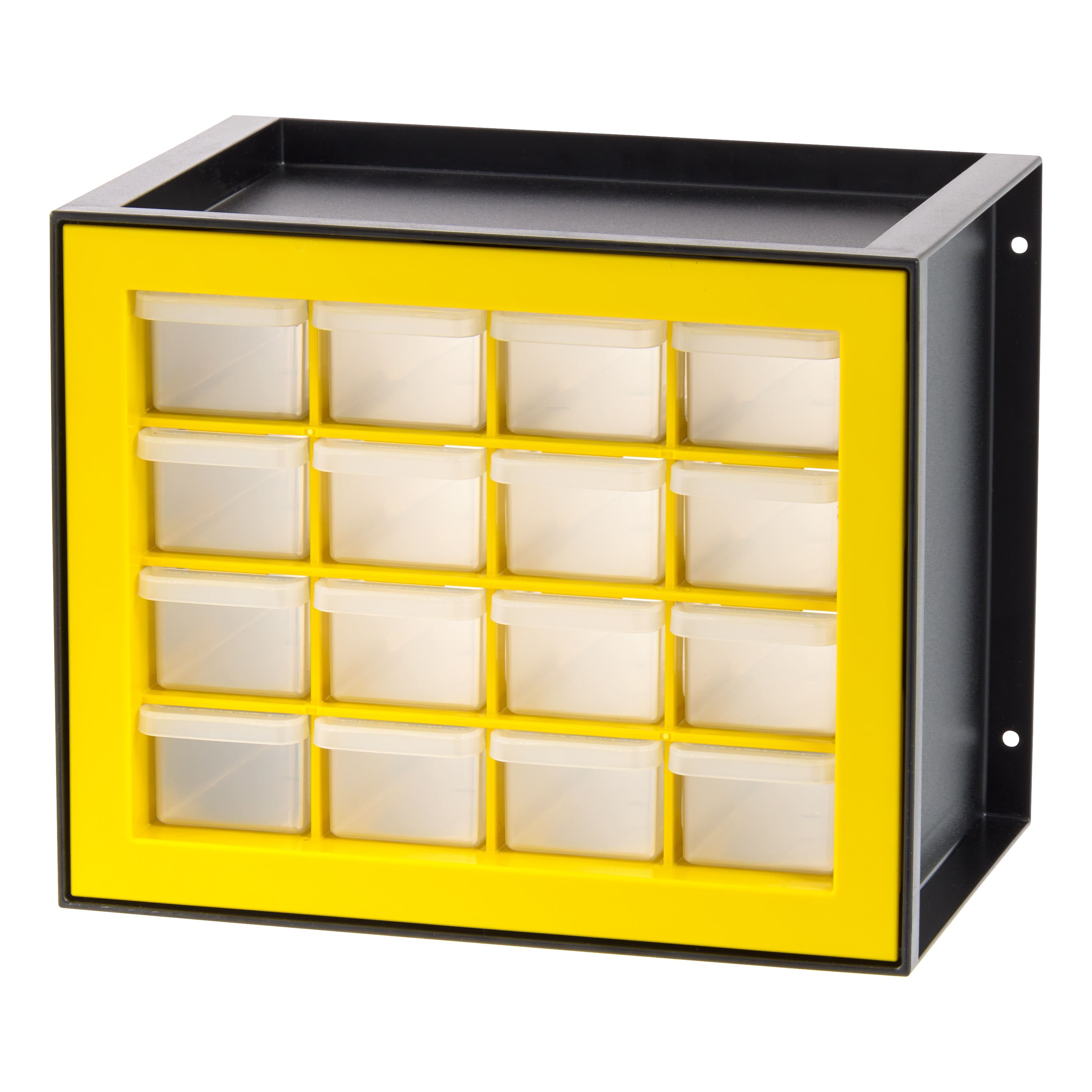 IRIS Black and Yellow 16-Drawer Parts Cabinet