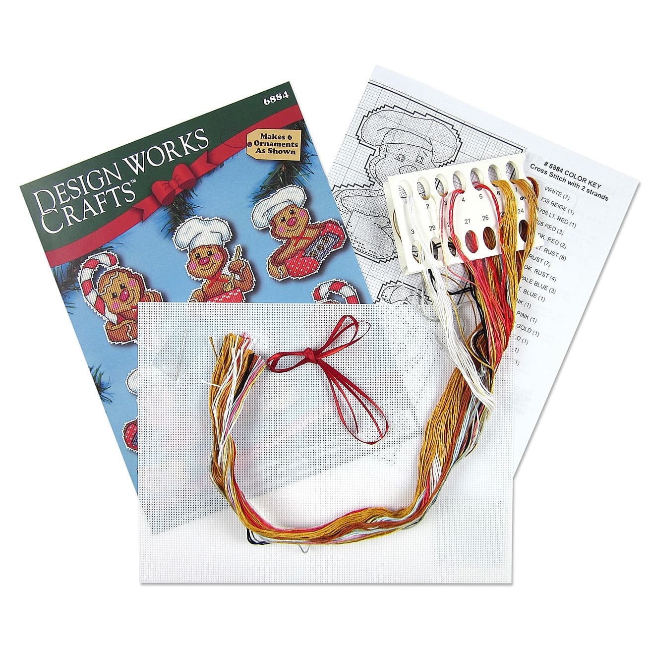 Design Works&#x2122; Gingerbread Plastic Canvas Ornament Kit