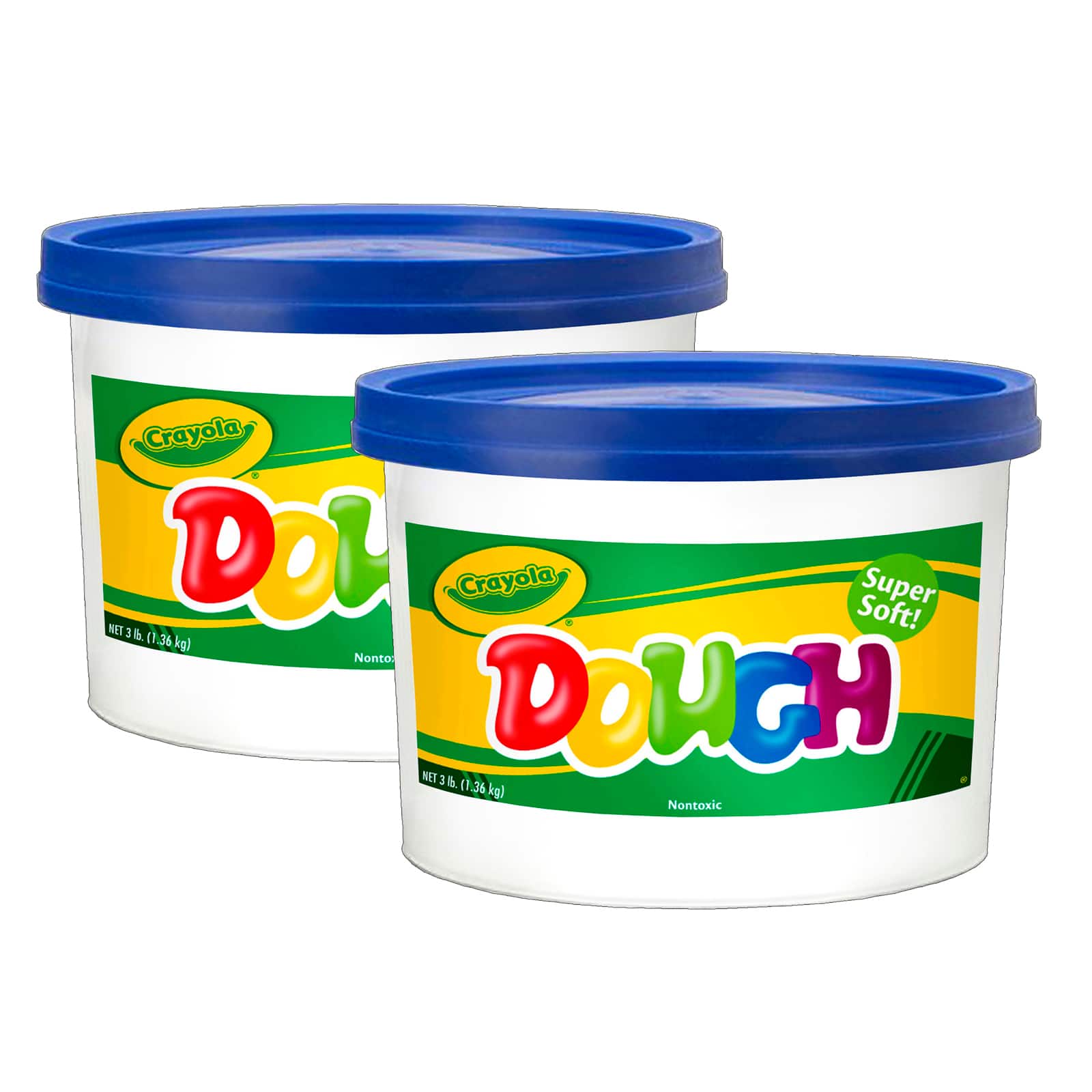 6 Packs: 2 ct. (12 total) Crayola® 3lb. Super Soft Modeling Dough Bucket