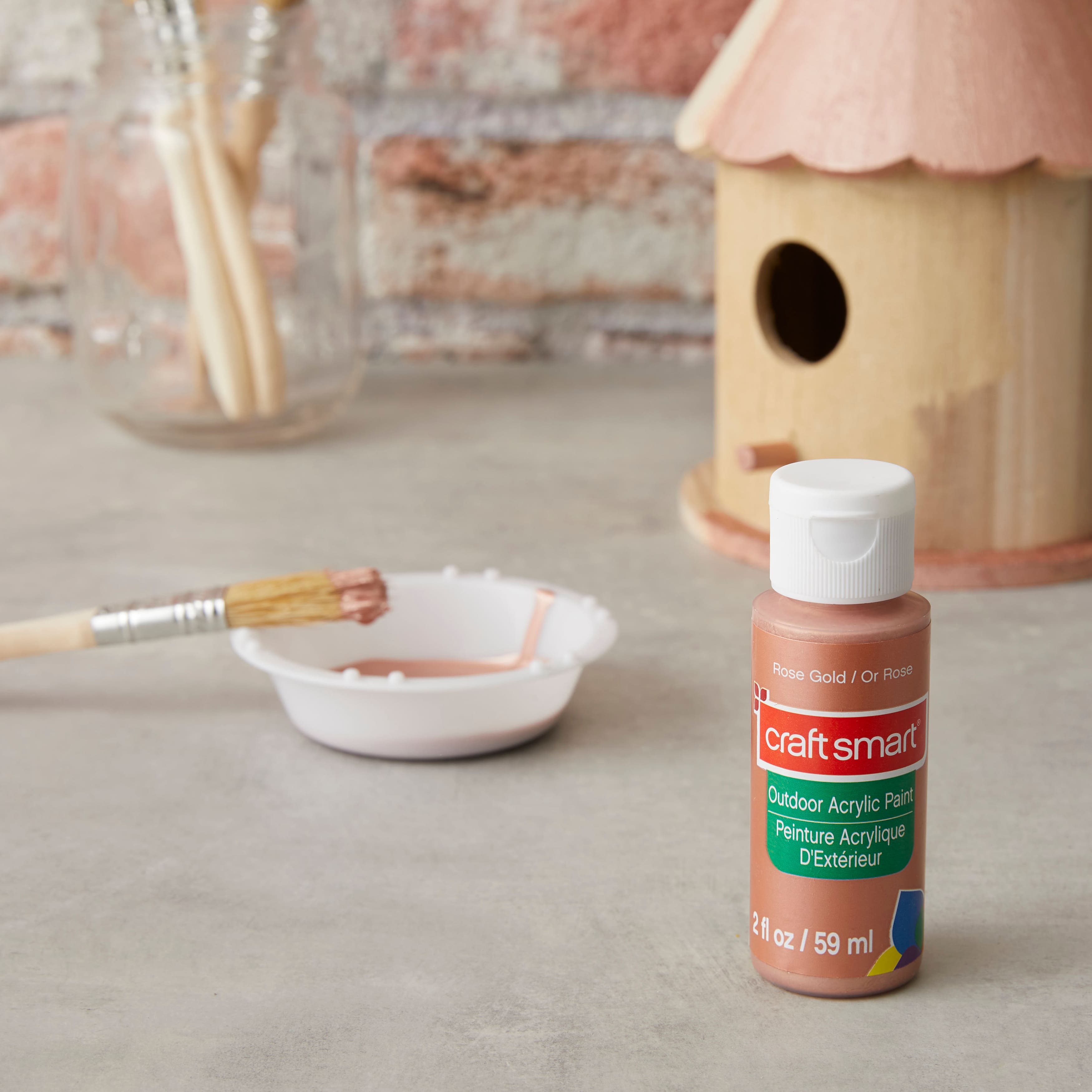 12 Pack: Metallic Outdoor Acrylic Paint by Craft Smart®, 2oz.