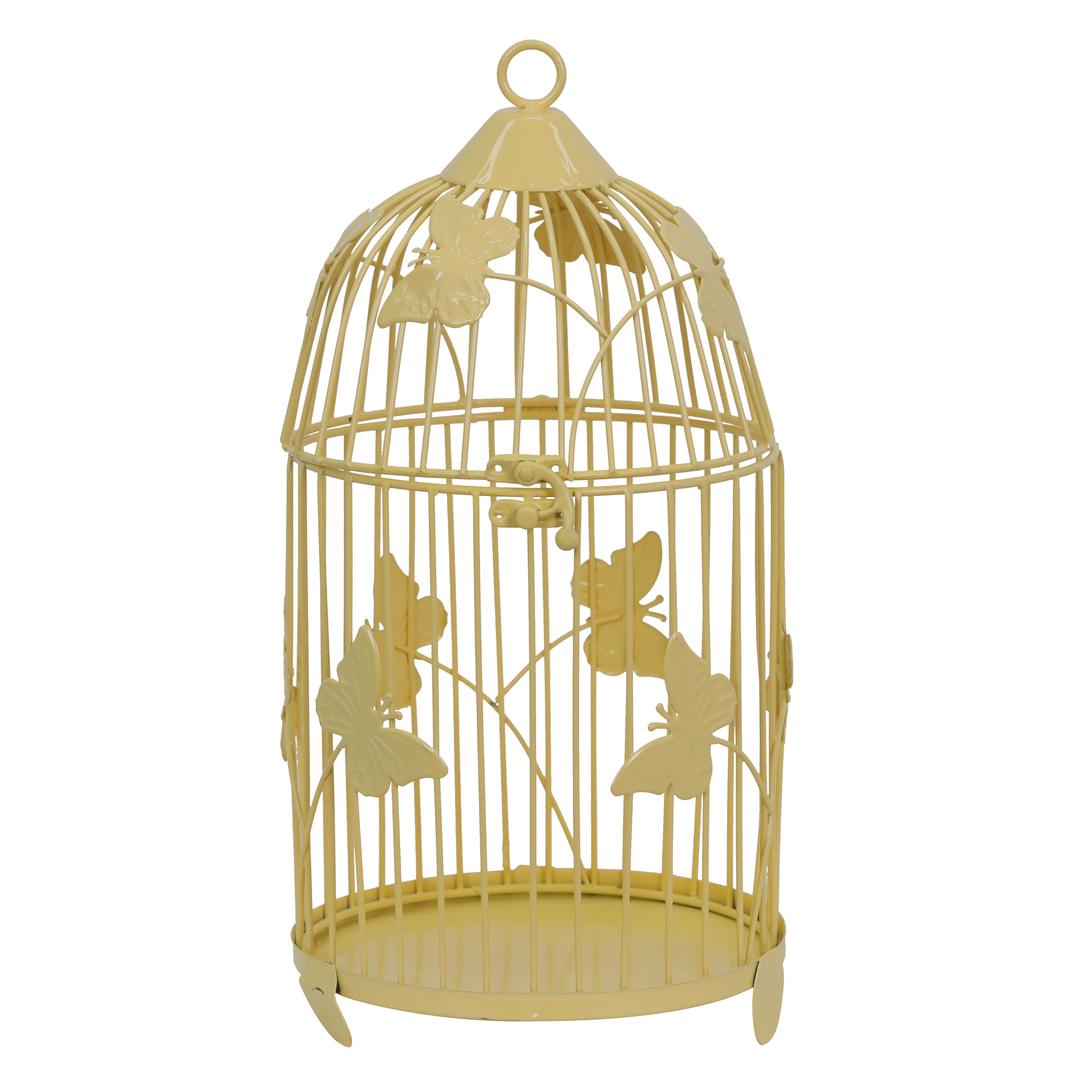 14&#x22; Yellow Birdcage Tabletop D&#xE9;cor by Ashland&#xAE;