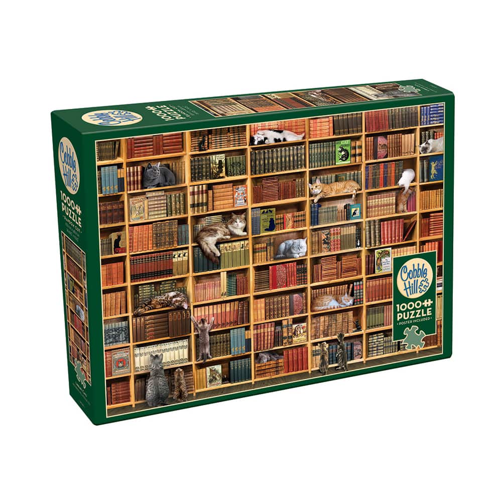 The Cat Library Puzzle: 1000 Pcs