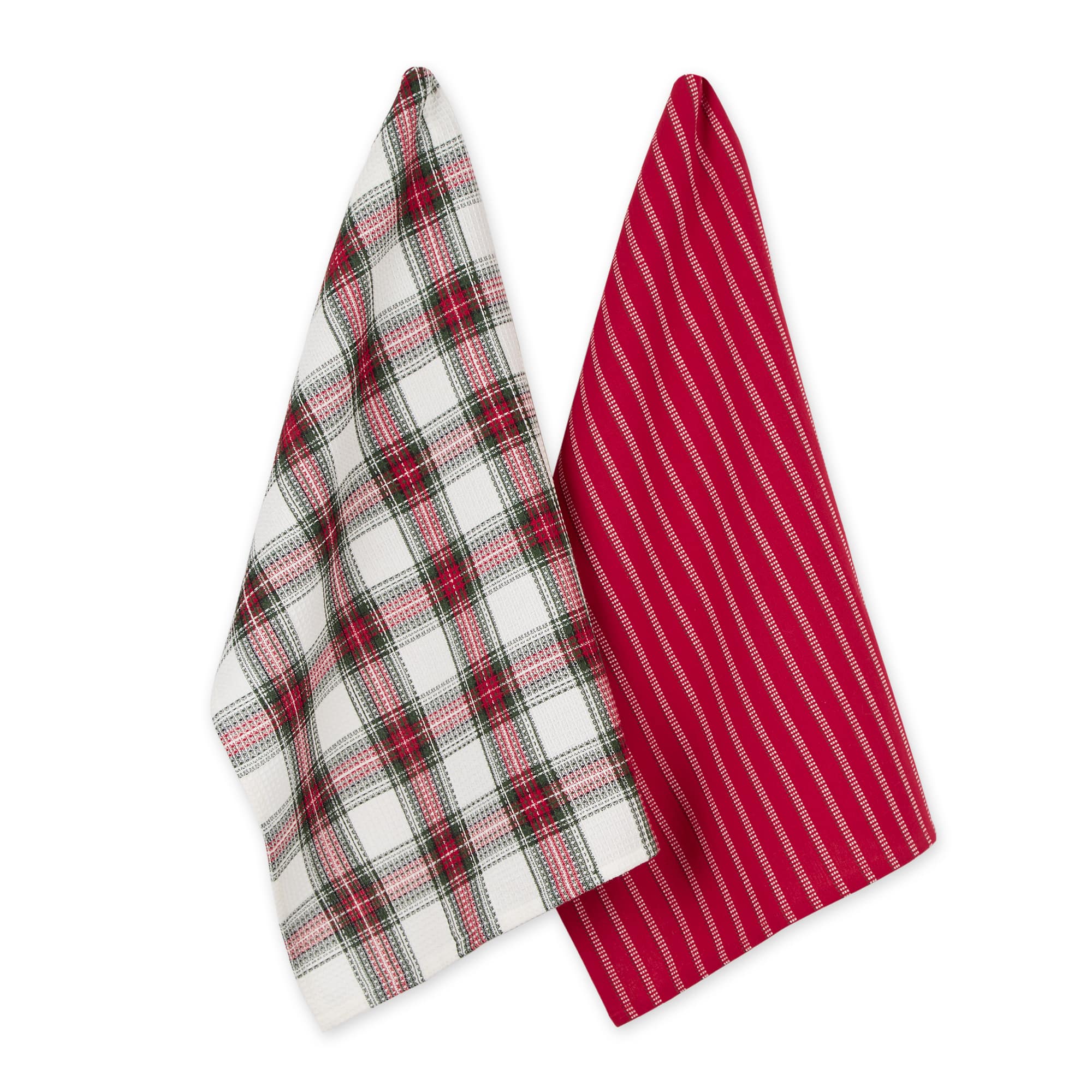DII® Christmas Plaid Dishtowel Set