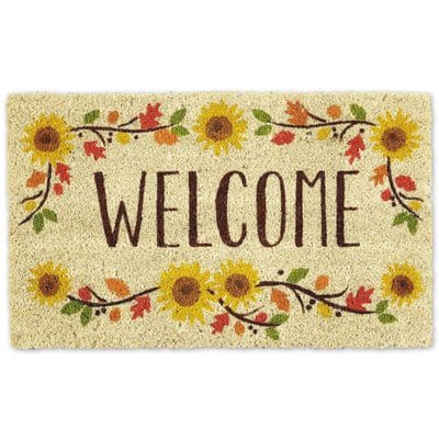 Juvale Natural Coir Doormat, Welcome Mats For Front Door, And Outdoor Entry,  16x29 In : Target