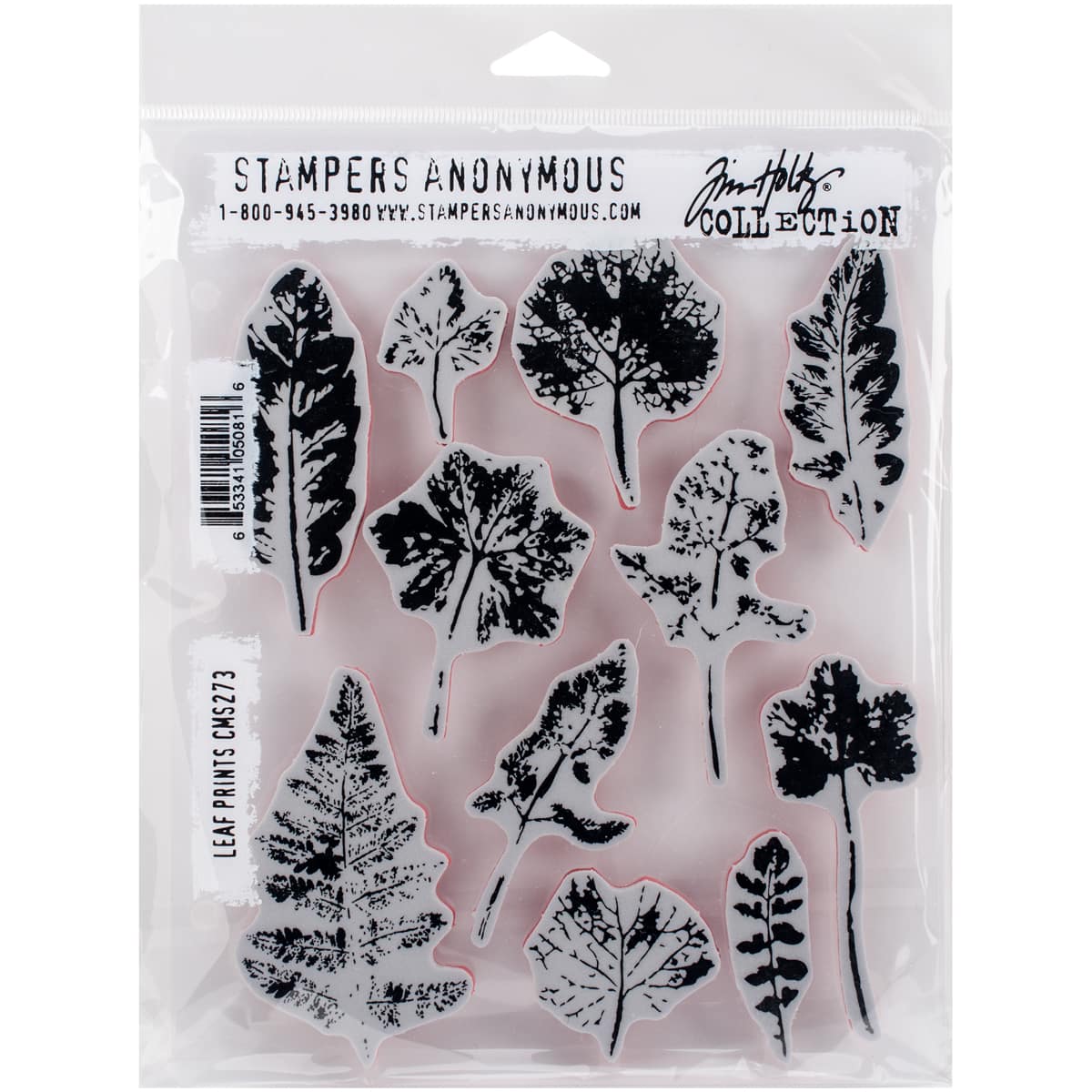 Stampers Anonymous Tim Holtz&#xAE; Leaf Prints Cling Stamp Set