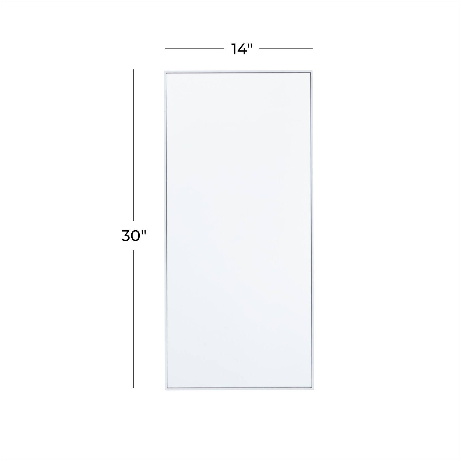 White Contemporary Wall Mirror