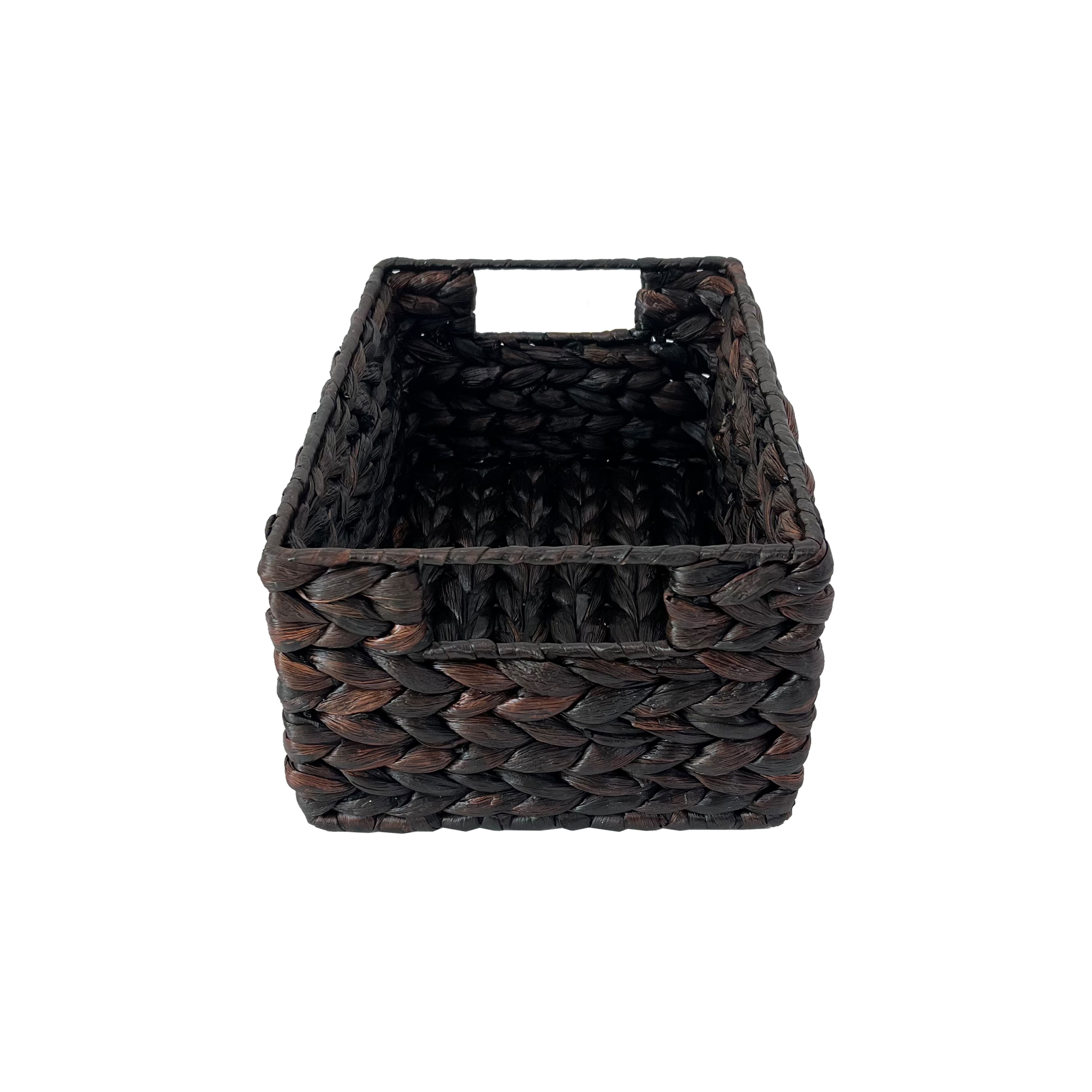 Small Espresso Rectangle Woven Basket by Ashland&#xAE;