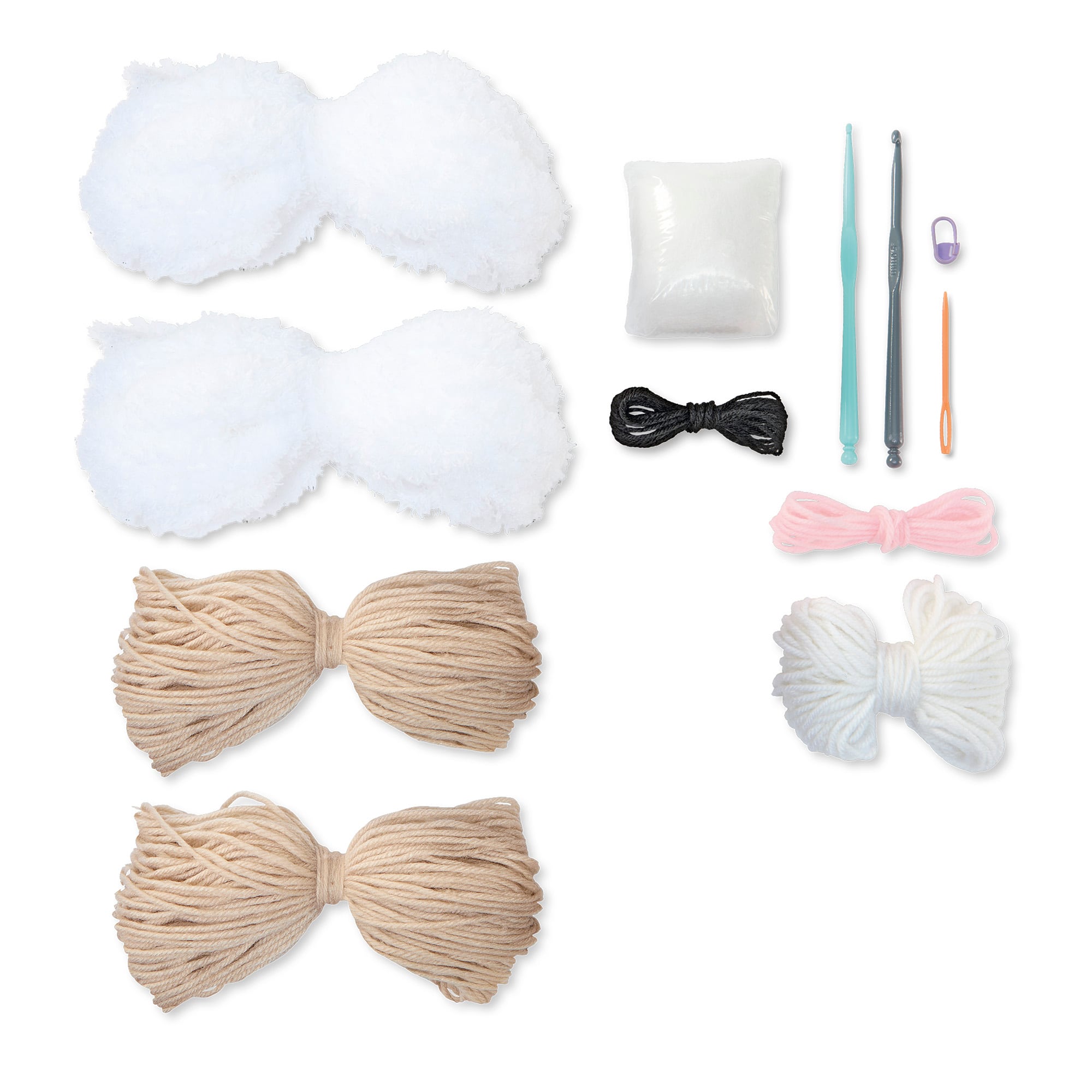 10&#x22; Lilly the Lamb Chenille Crochet Kit by Loops &#x26; Threads&#xAE;