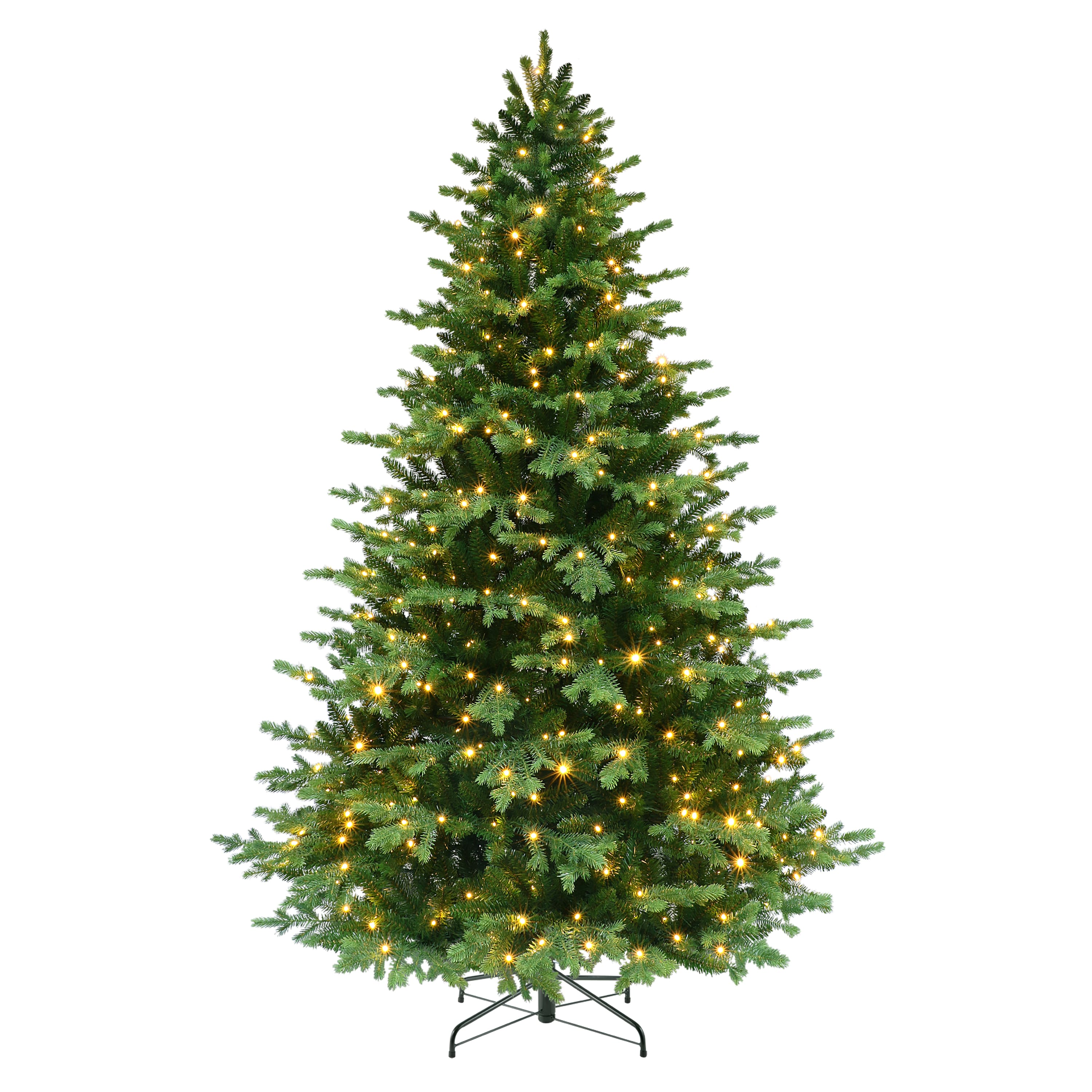 7.5 ft. Pre-Lit Chatham Fir Artificial Christmas Tree, Dual-Color LED Lights