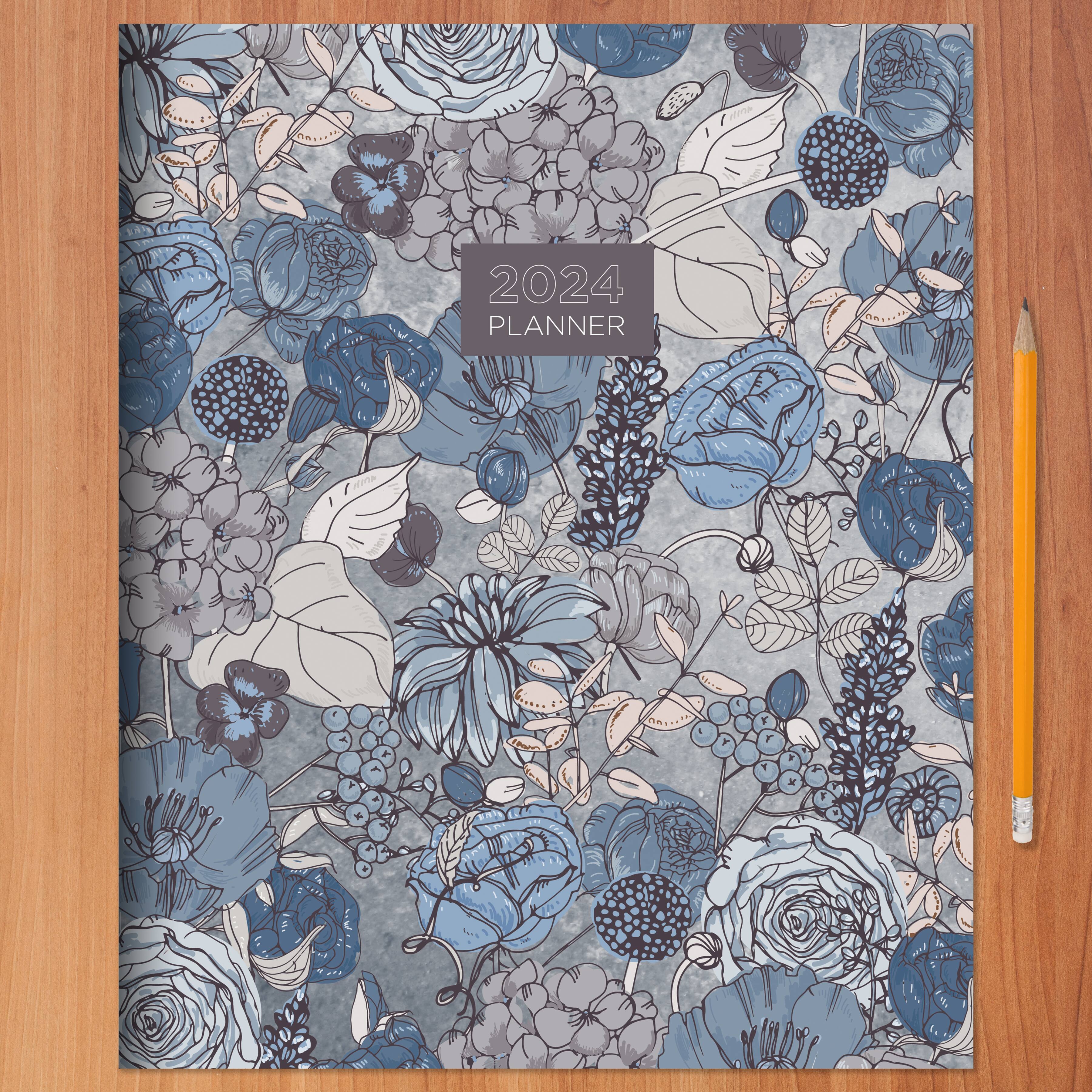2024 Blooms of Blue Monthly Planner