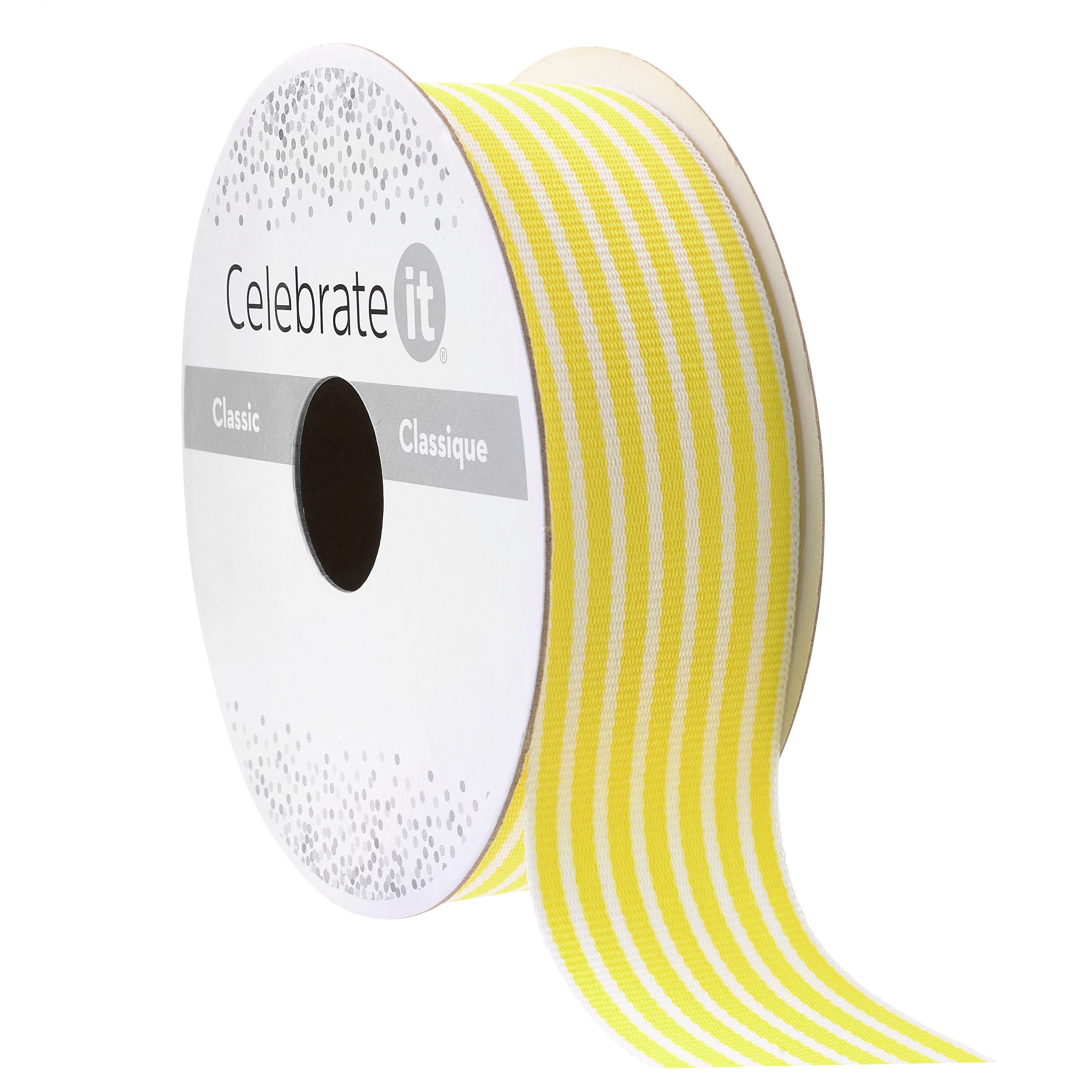 1&#x22; x 5yd. Striped Ribbon by Celebrate It&#xAE; Classic