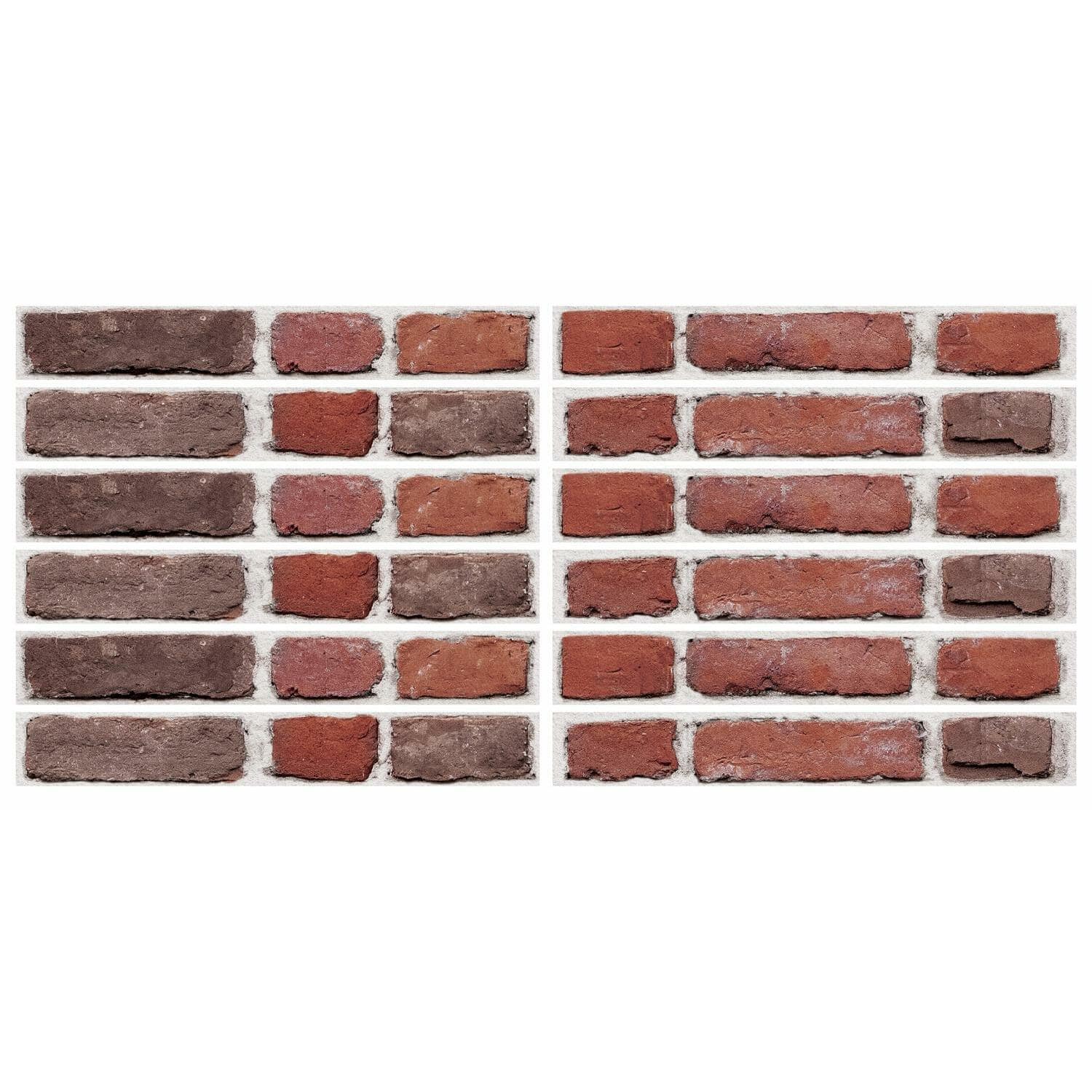 RoomMates Red Brick Peel &#x26; Stick Giant Wall Decals