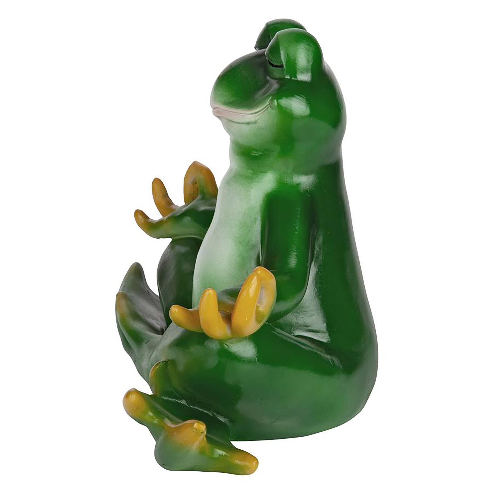 Design Toscano 12" Strike a Pose Zen Yoga Frog Statue