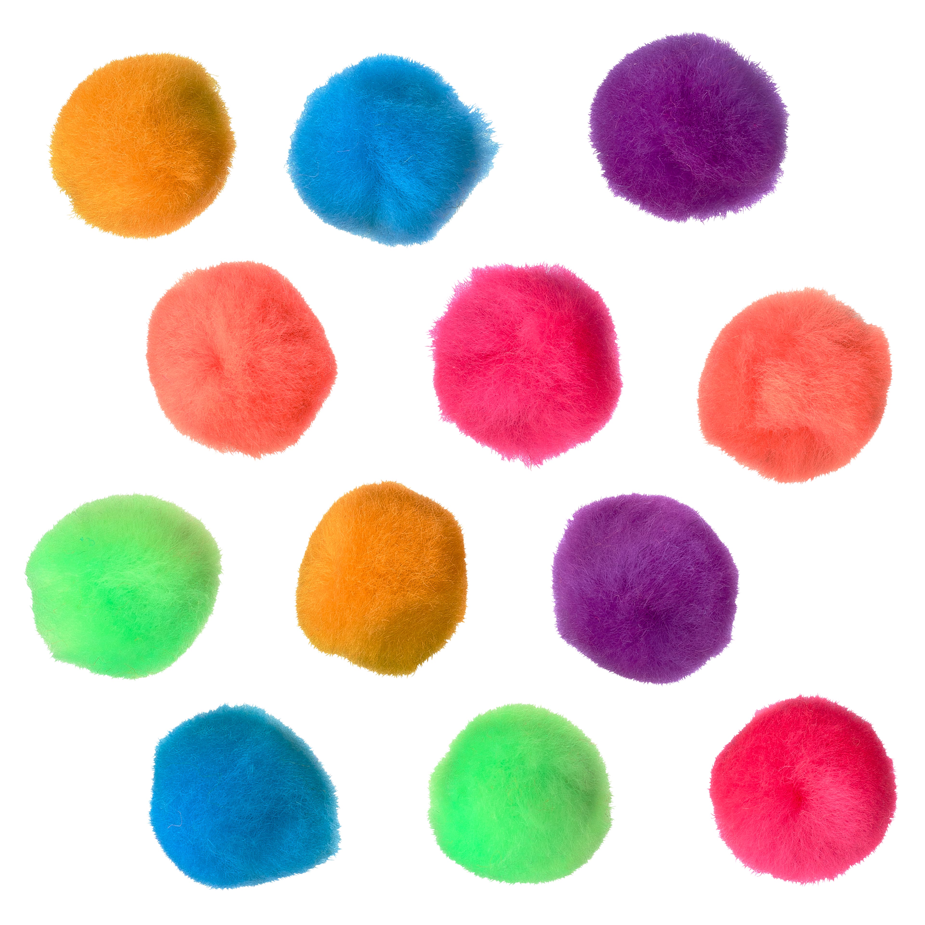 12 Packs: 80 ct. (960 total) 1&#x22; Bright Mix Pom Poms by Creatology&#x2122;