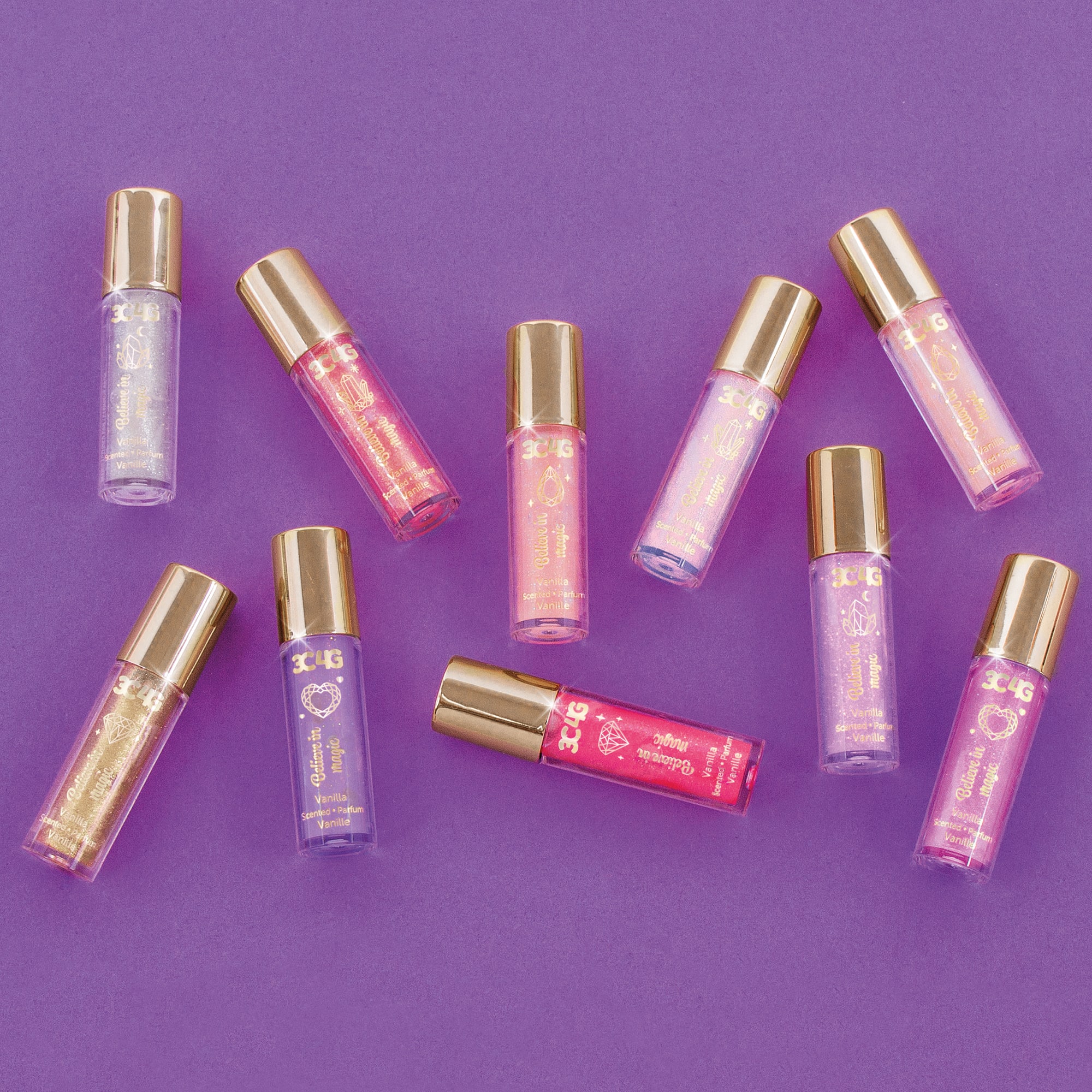 Make It Real&#x2122; 3C4G&#xAE; Mini Pink &#x26; Gold Wand Lip Gloss Set