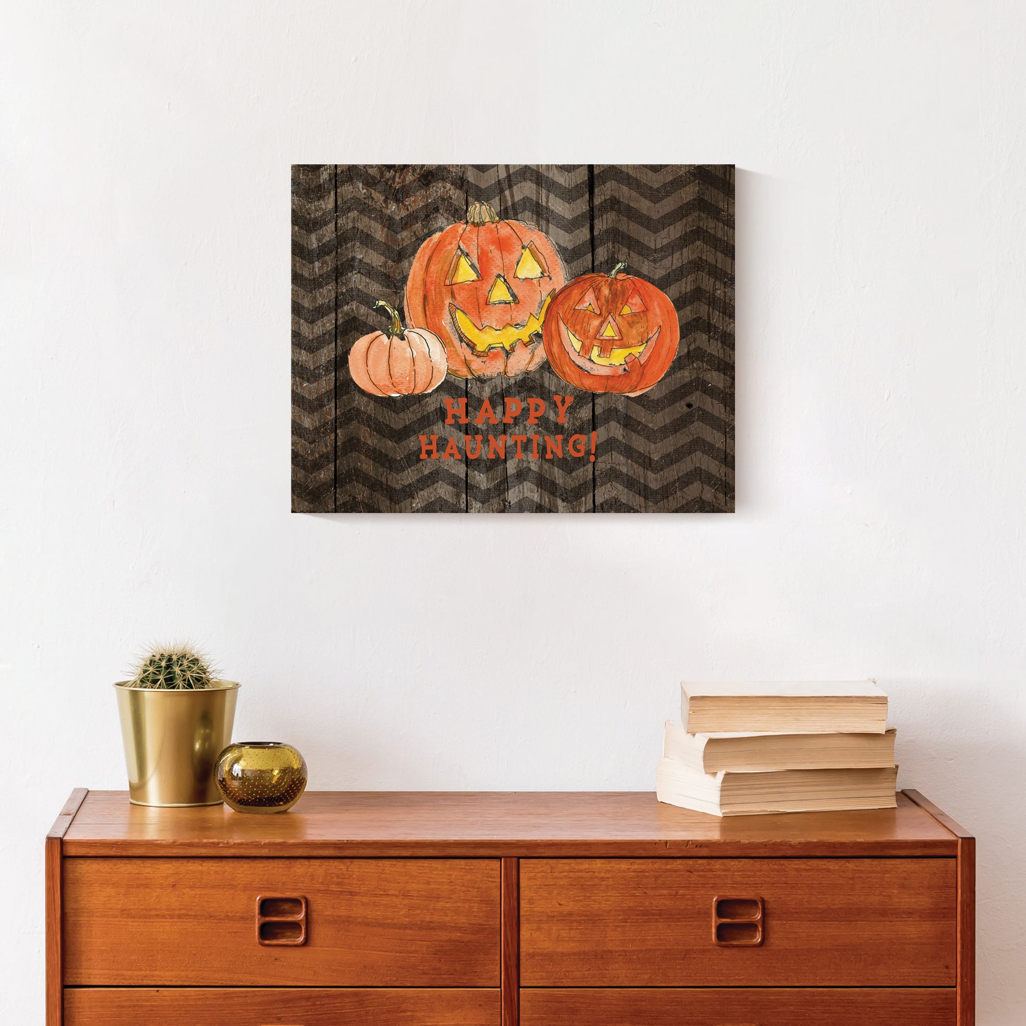 Happy Haunting Canvas Wall Art