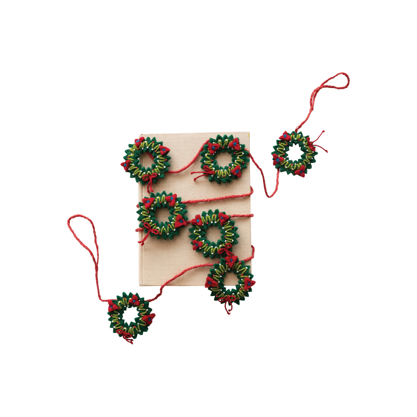 Hello Honey&#xAE; 6ft. Holiday Wreaths Garland