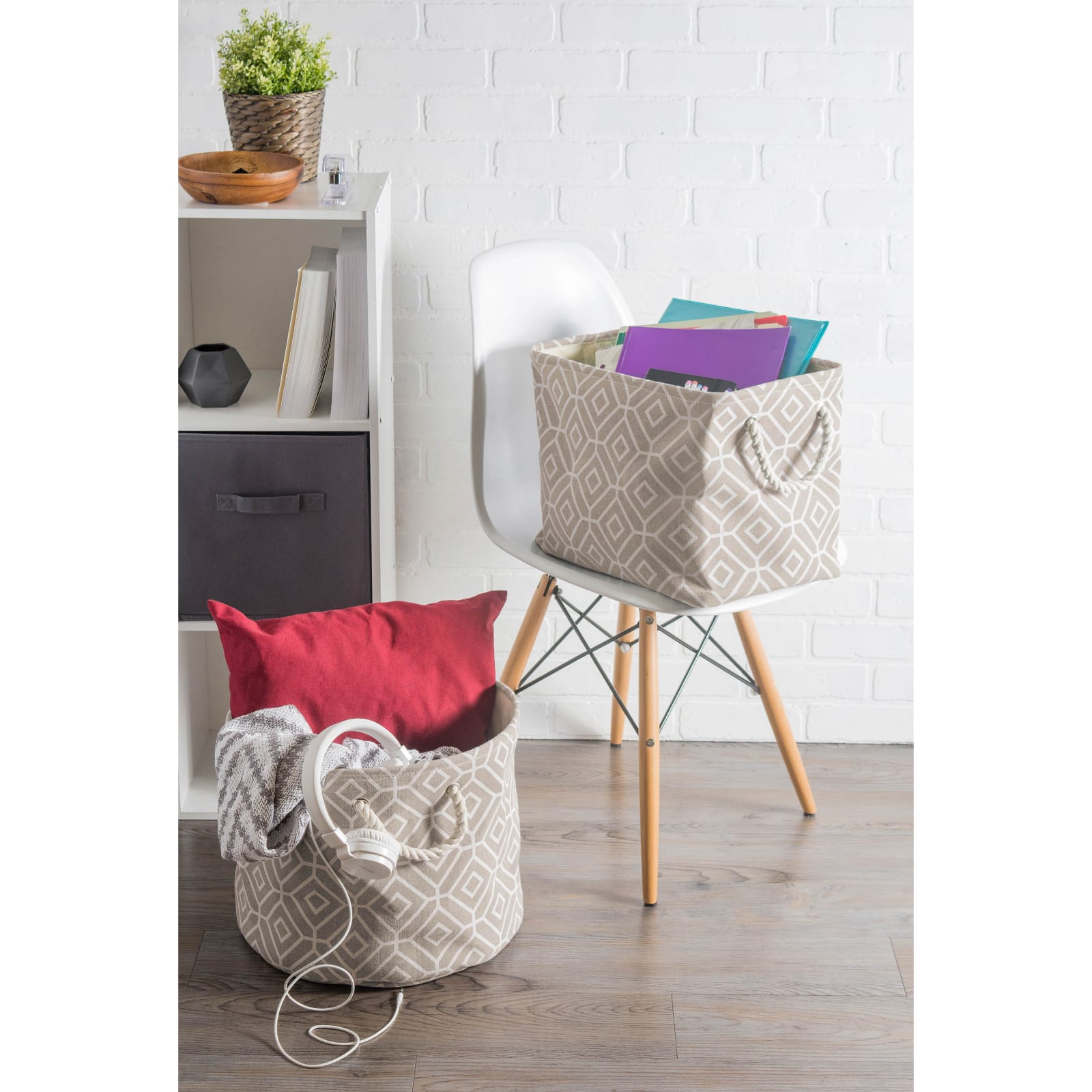 DII® Large Stained Glass Print Rectangular Bin