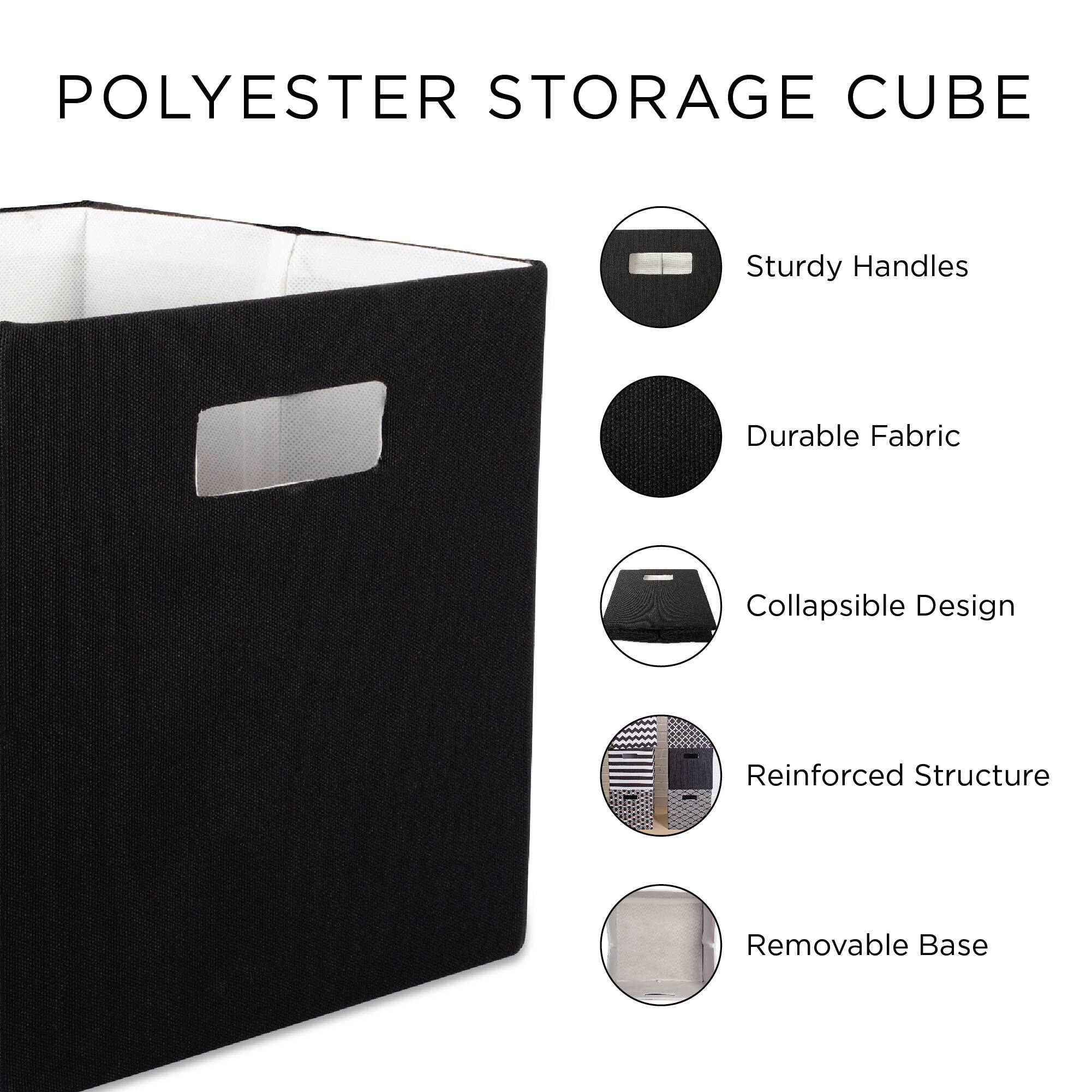 DII&#xAE; 11&#x22; Gray Waves Cube Storage Bin