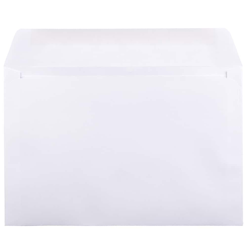 JAM Paper 6&#x22; x 9&#x22; White Booklet Commercial Envelopes