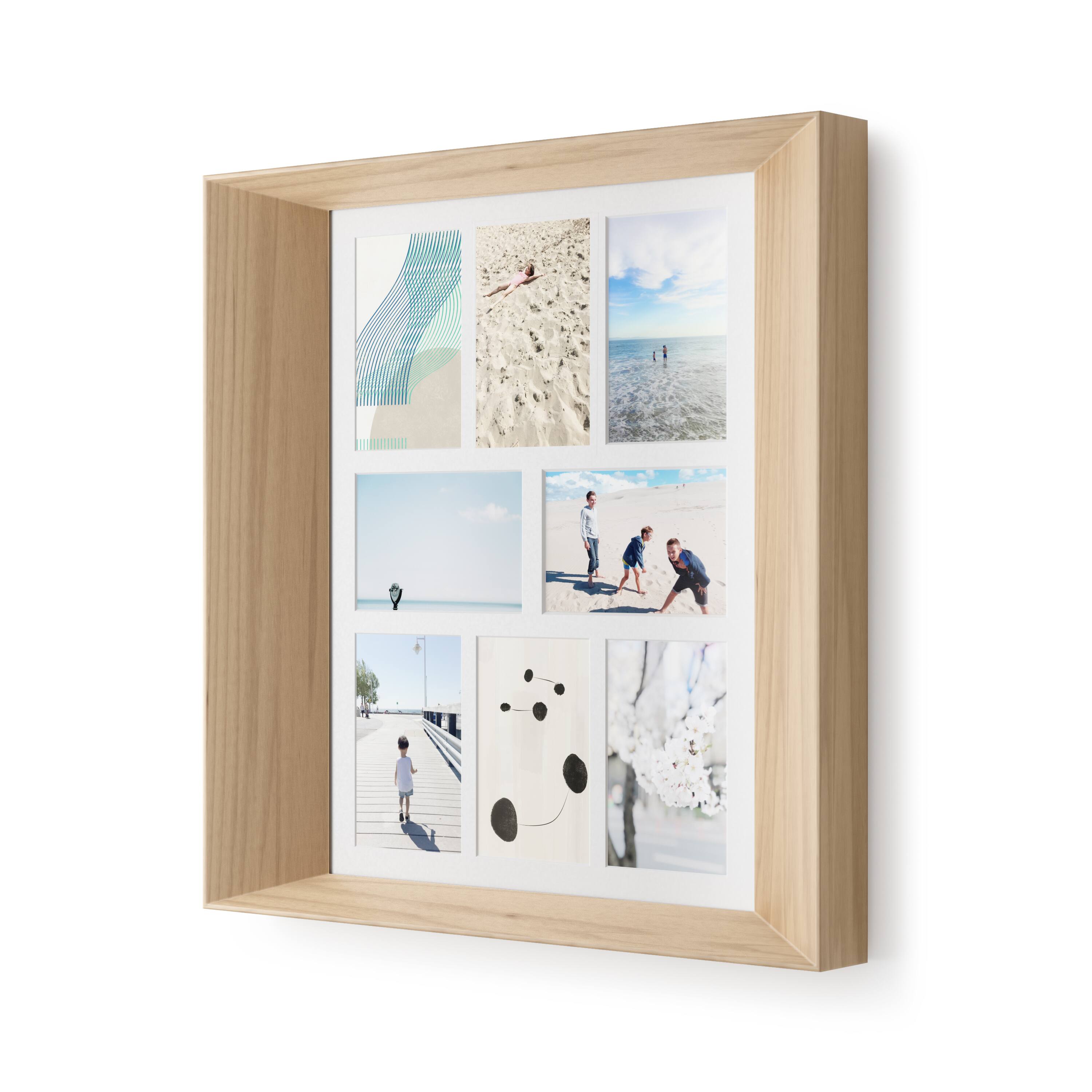 Umbra Lookout 4" x 6" Natural Wall Multi-Picture Frame