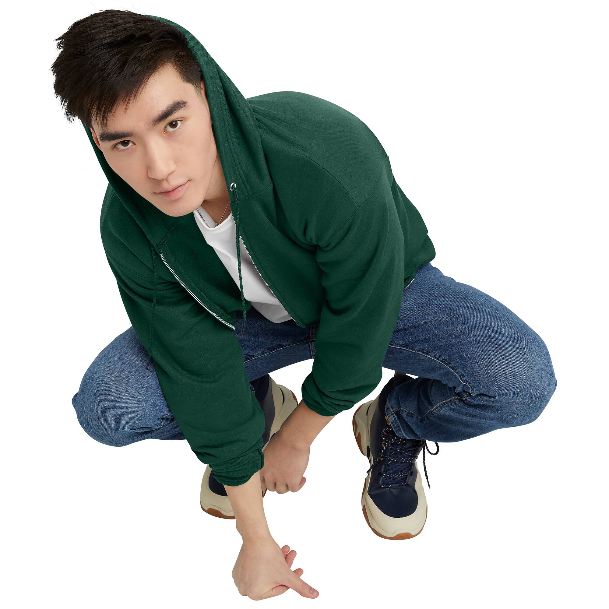 Hanes EcoSmart Fleece Full-Zip Men&#x27;s Hoodie
