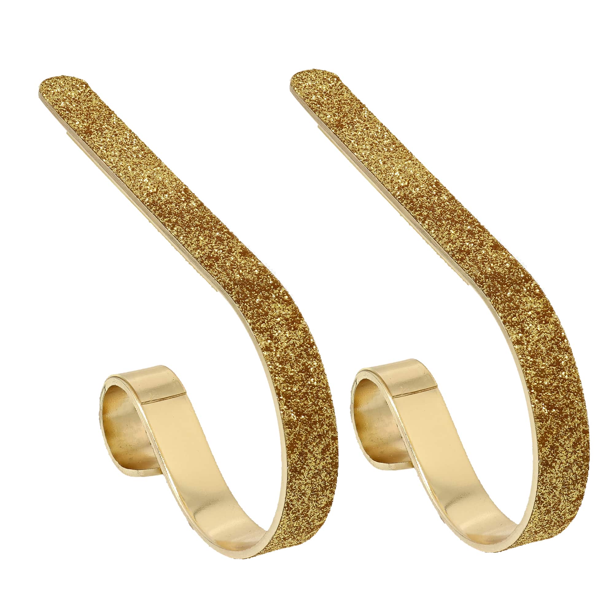 Original MantleClip® Gold Glitter Stocking Holders