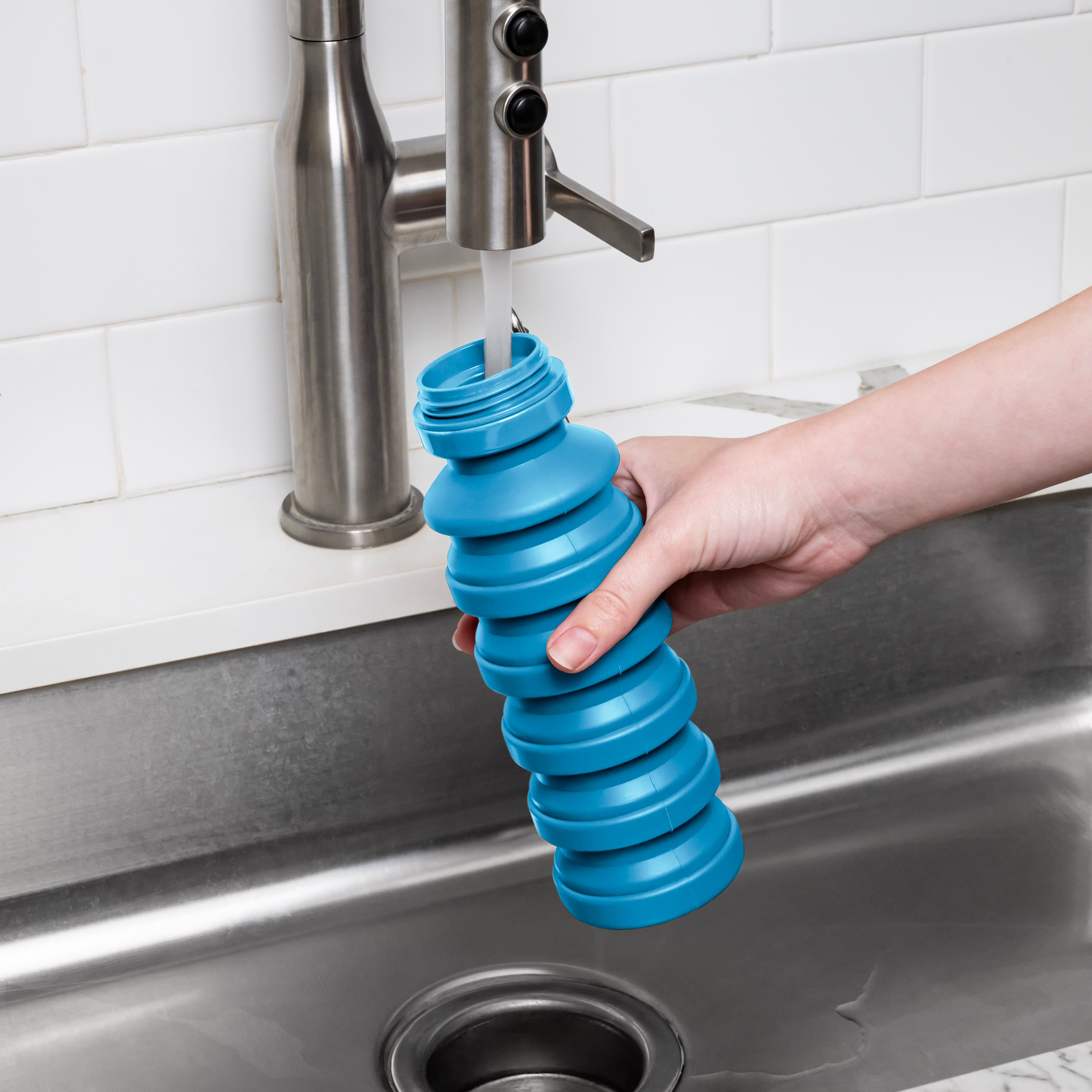 Joie Blue Collapsible On the Go Water Bottle