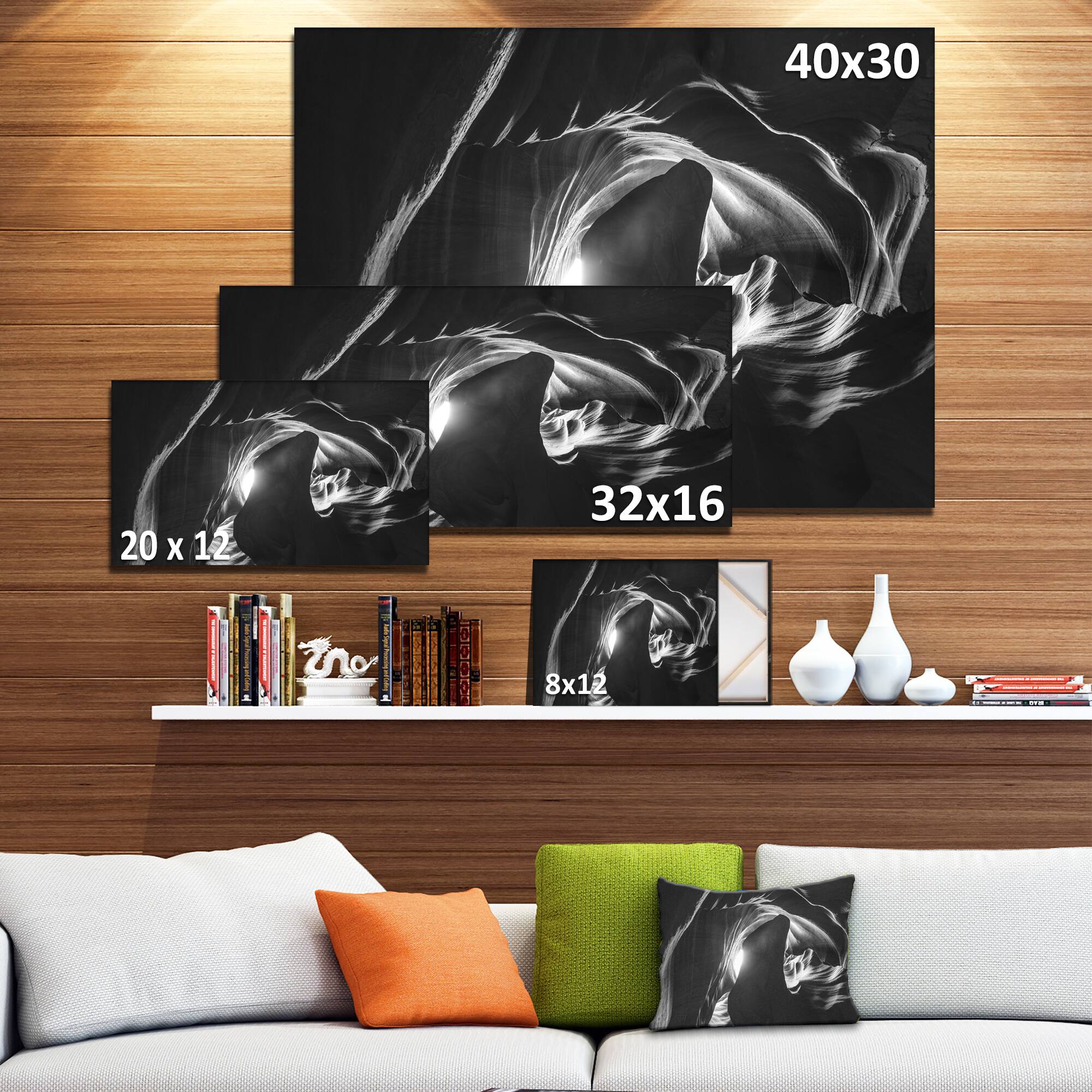 Designart - Antelope Canyon in Navajo - Landscape Photography Canvas Print