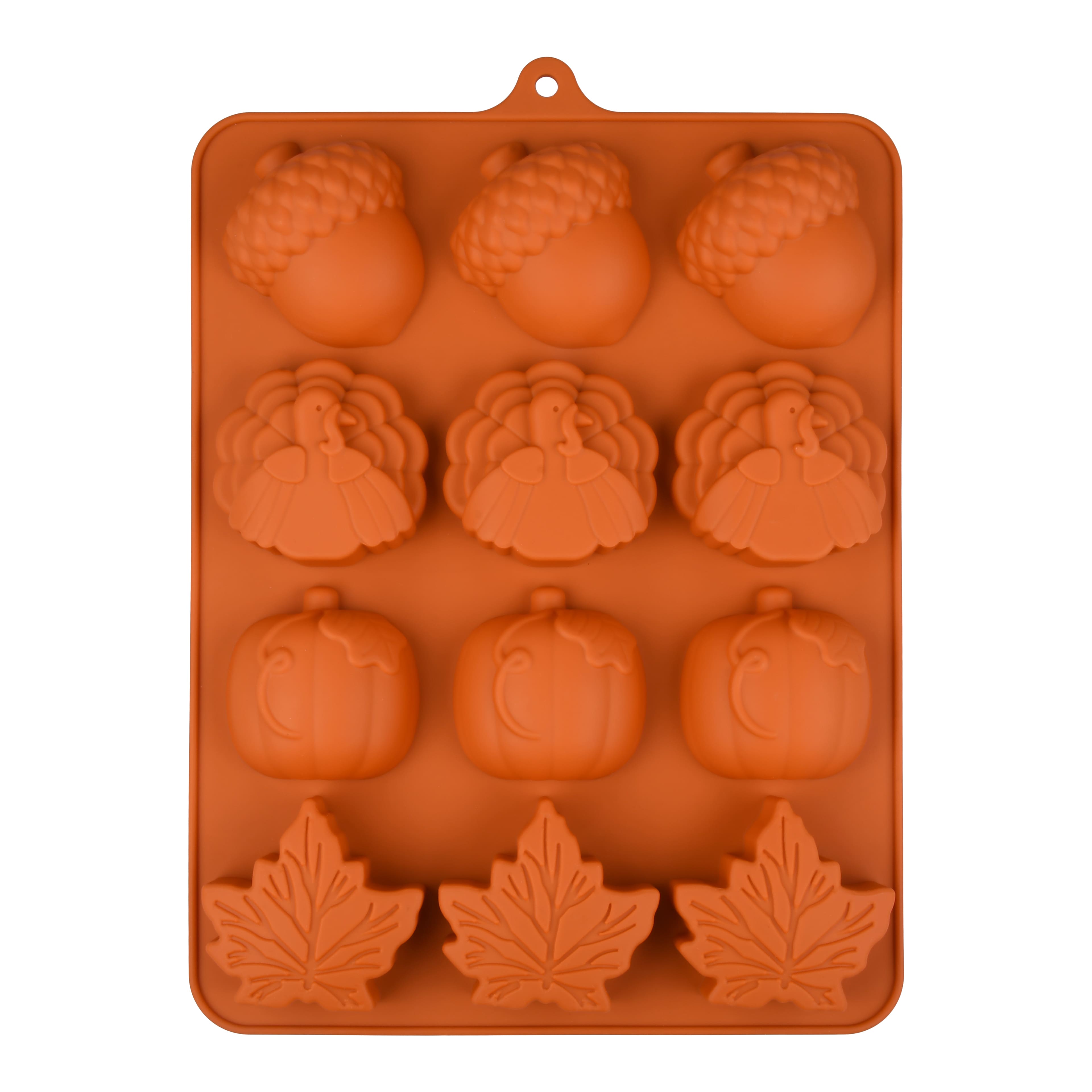 Large Thanksgiving Icons Silicone Treat Mold by Makery&#x2122;