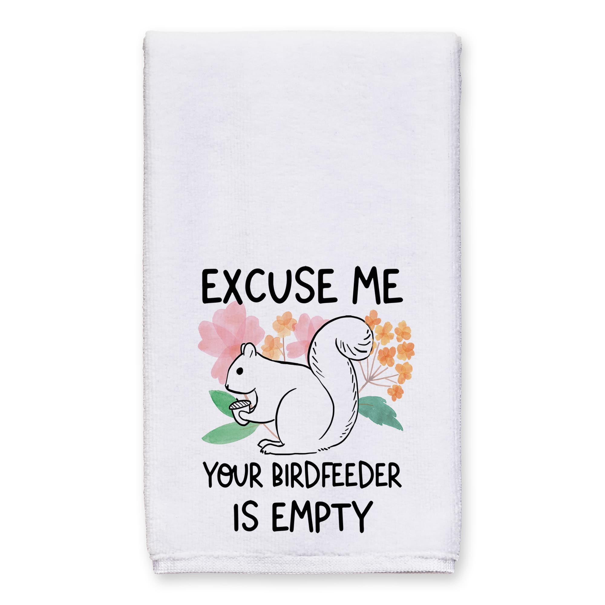 Squirrel In a Bird Feeder Tea Towel Set