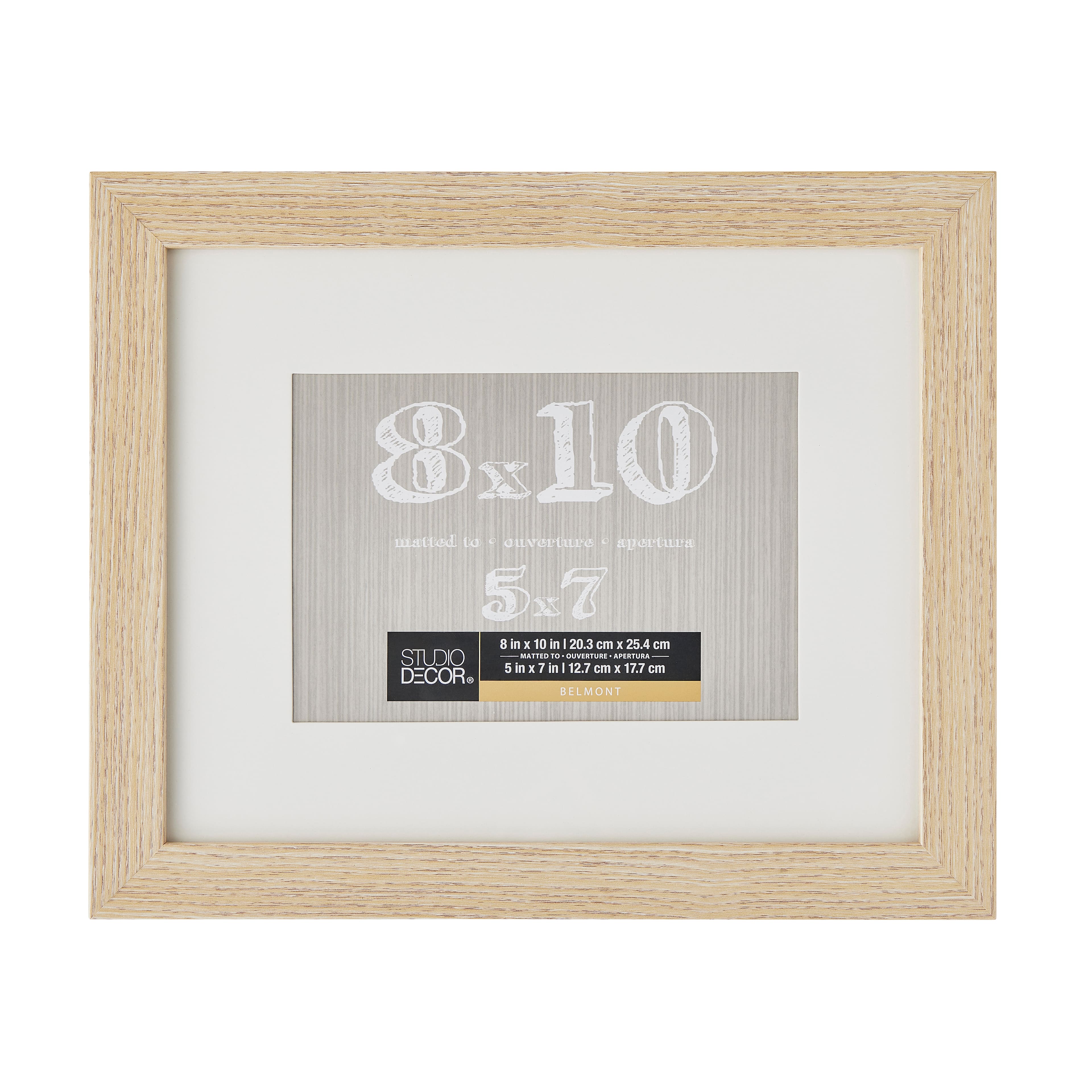 Blonde Belmont Frame with Mat by Studio Décor®