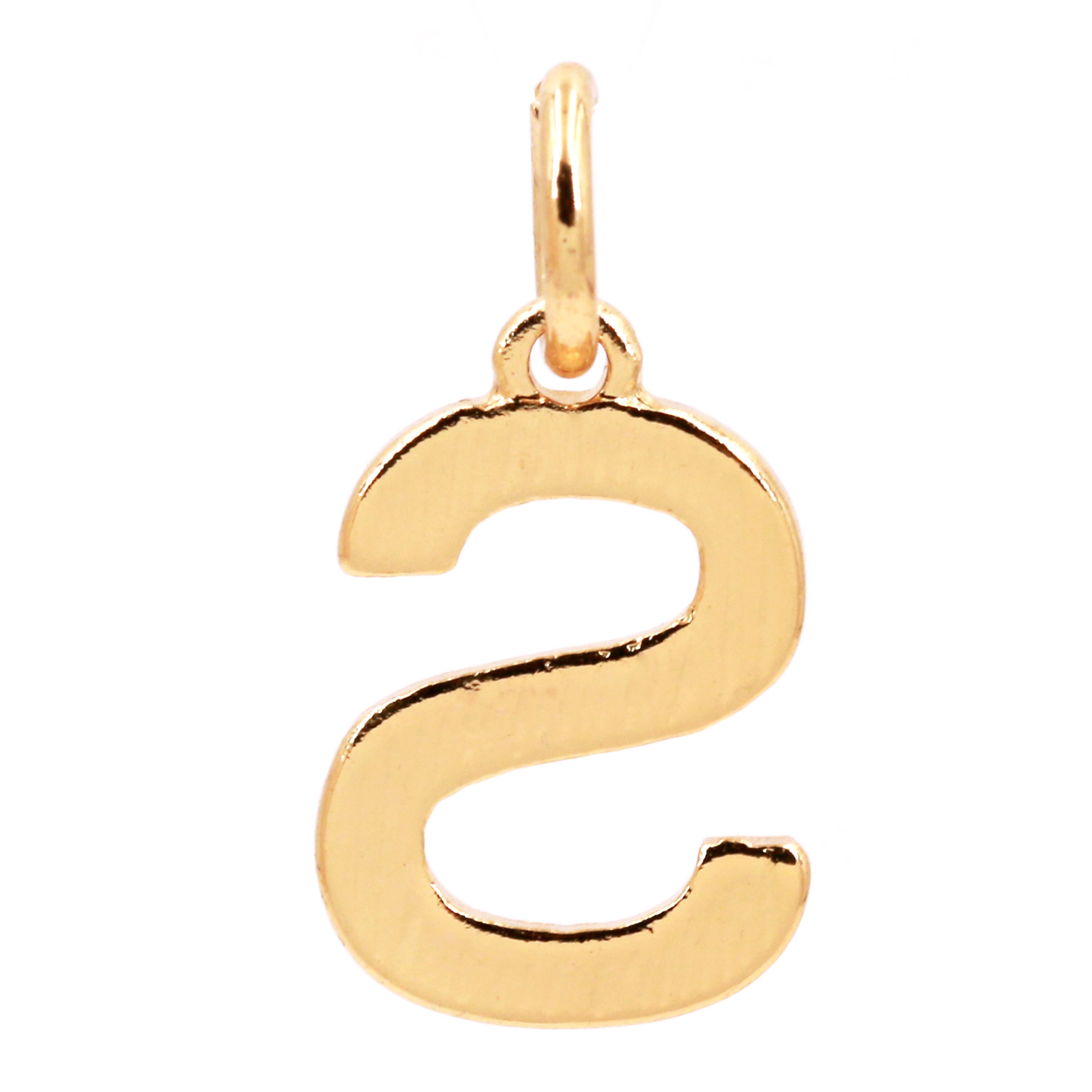 14K Gold Plated Letter Charm by Bead Landing&#x2122;