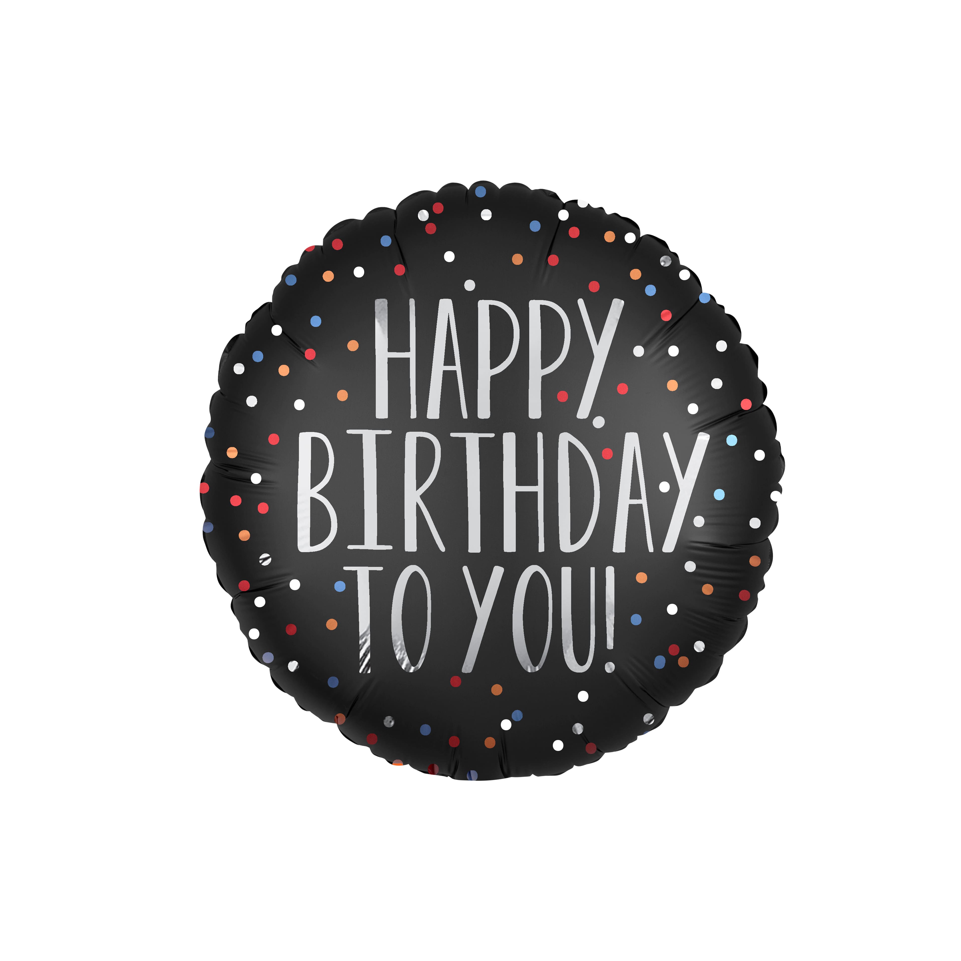 17&#x22; Black Happy Birthday to You Foil Balloon