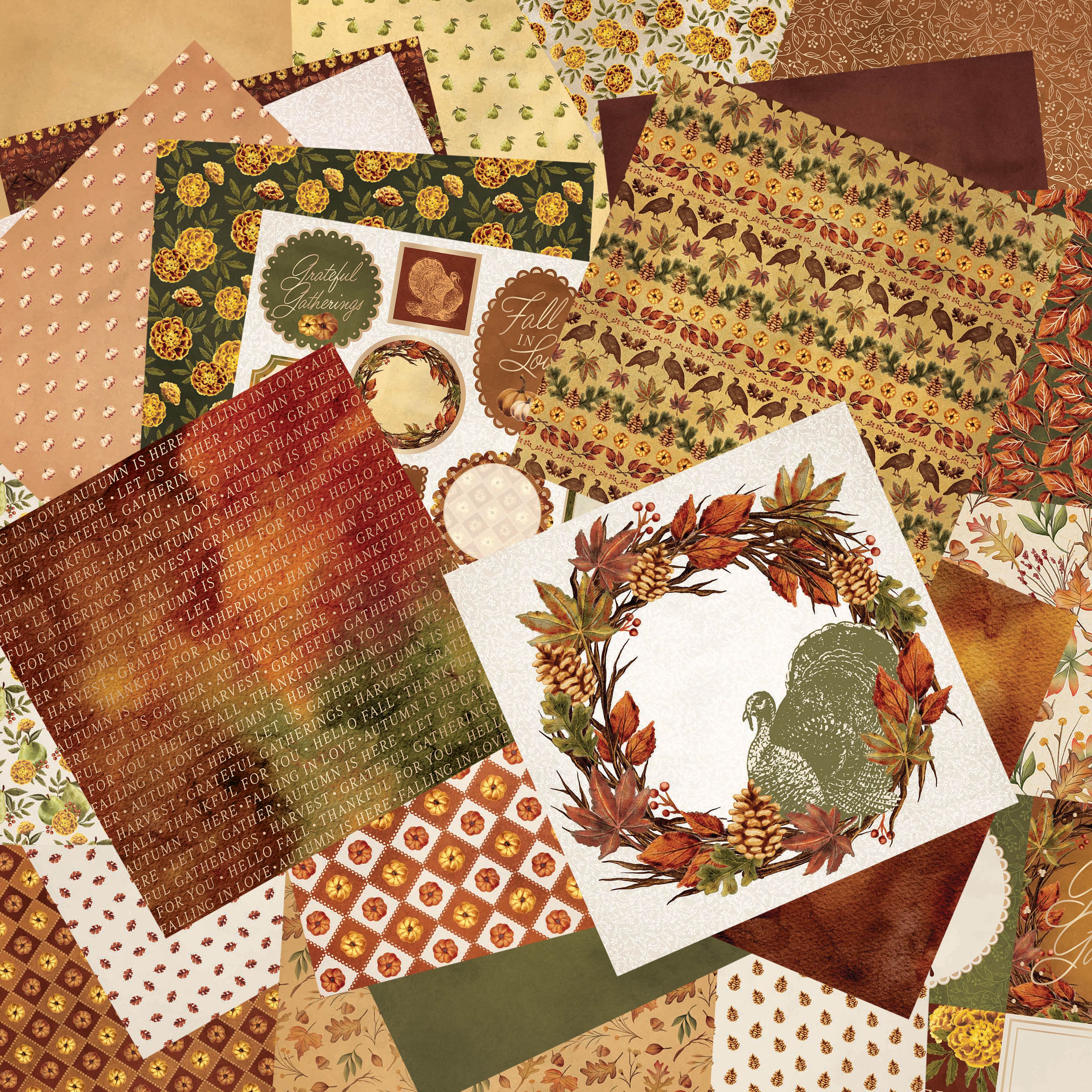 Craft Smith 12&#x22; x 12&#x22; Grateful Gatherings Paper Pad