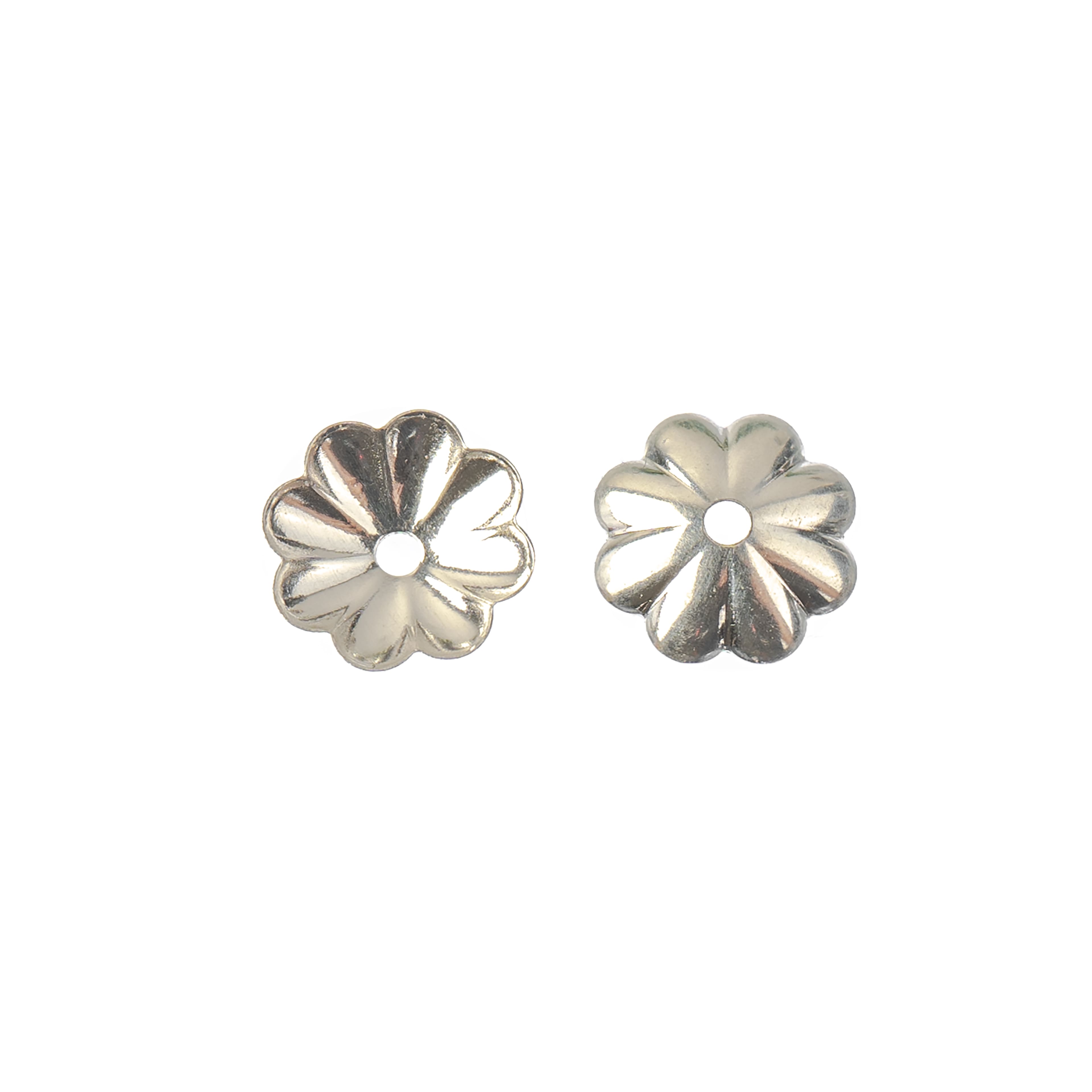 6mm Sterling Silver Flower Beadcap Findings, 6ct. by Bead Landing&#x2122;