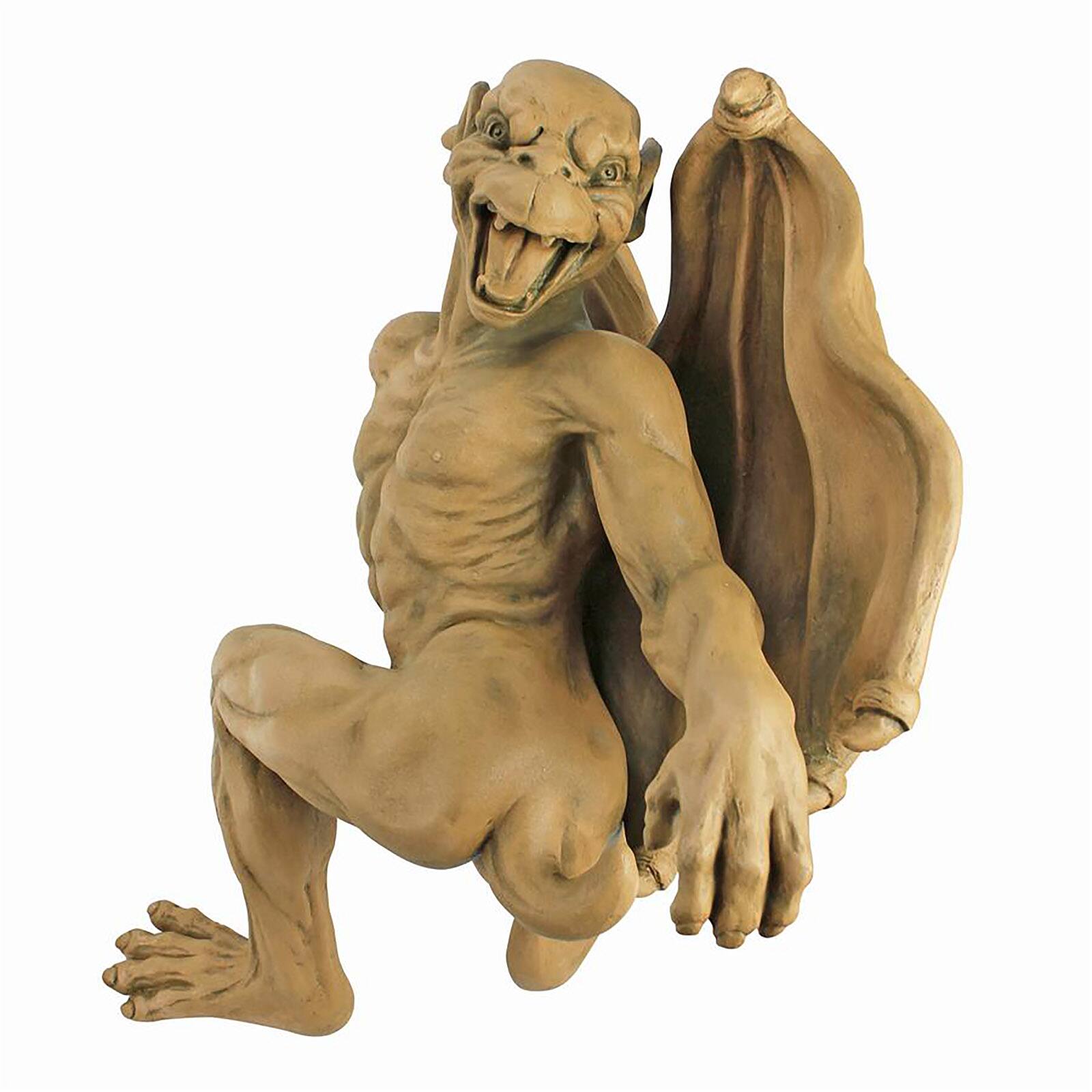 Design Tocano Large Gaston, the Climbing Gothic Gargoyle Statue